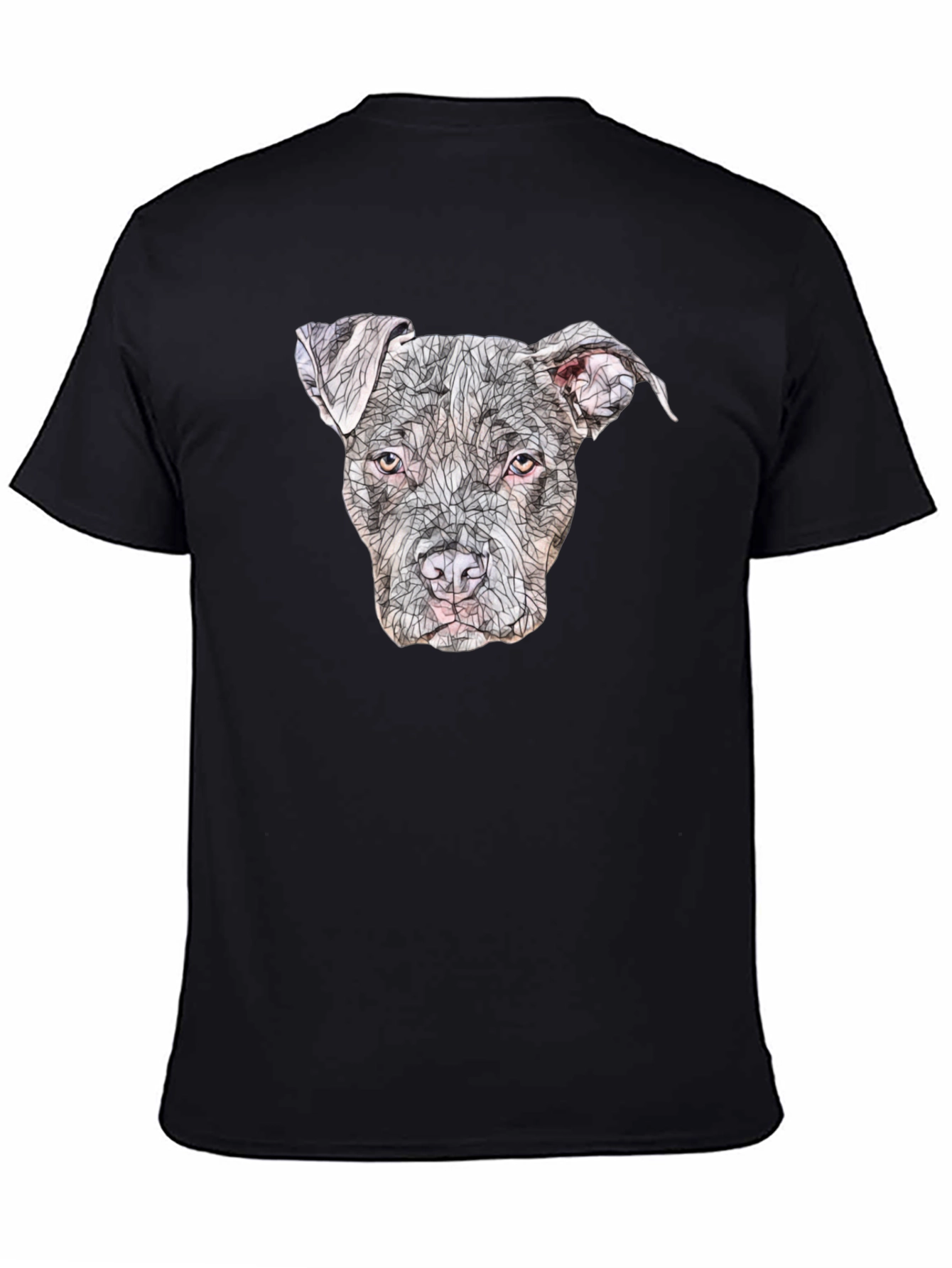 Pitbull Dog Graphic T-Shirt - Unisex Black Tee
