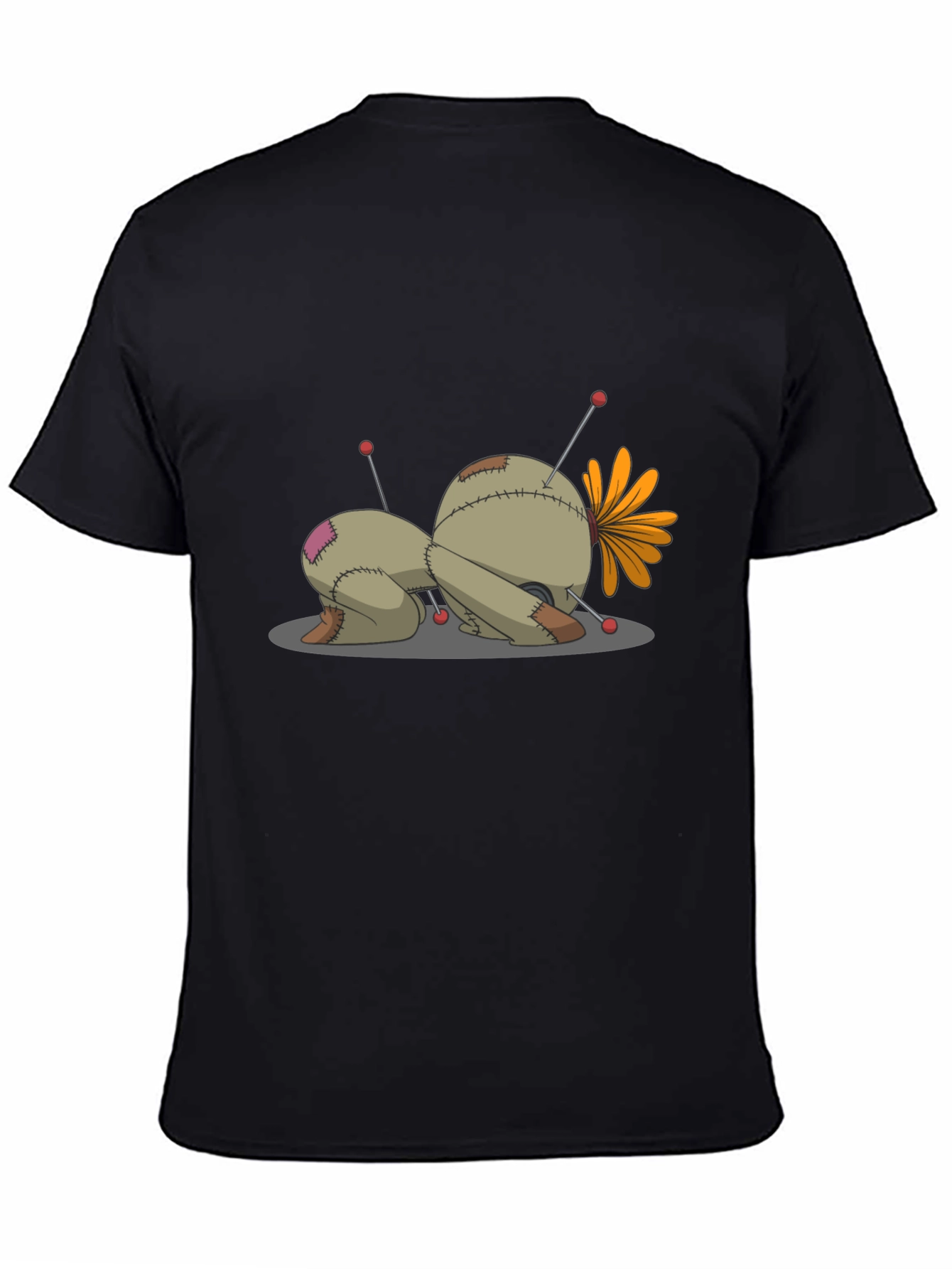 Voodoo Doll Graphic Tee - Unisex Black T-Shirt