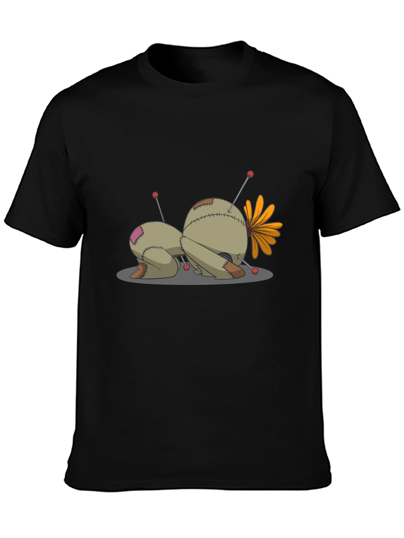 Voodoo Doll Graphic Tee - Unisex Black T-Shirt