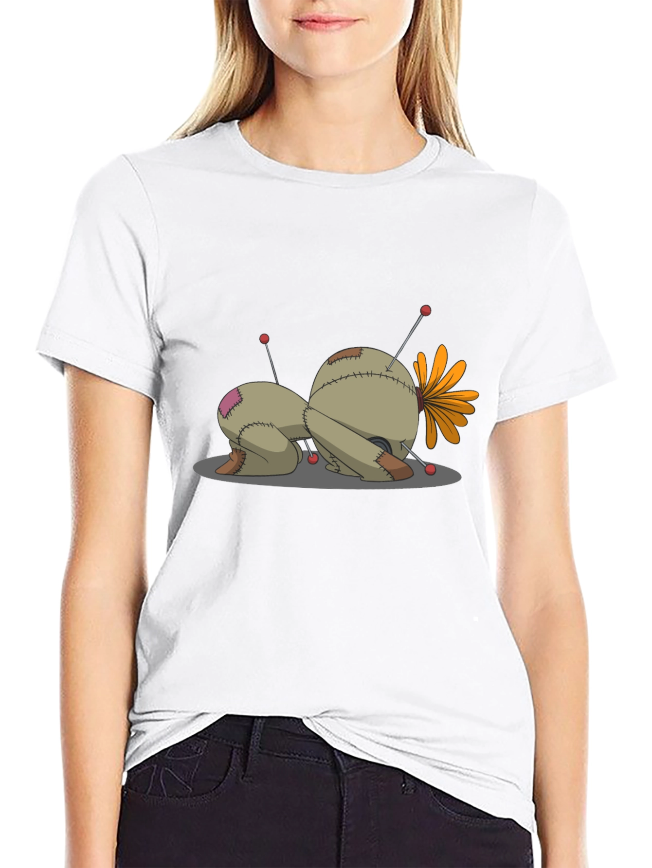 Voodoo Doll Graphic Tee - Unisex Black T-Shirt