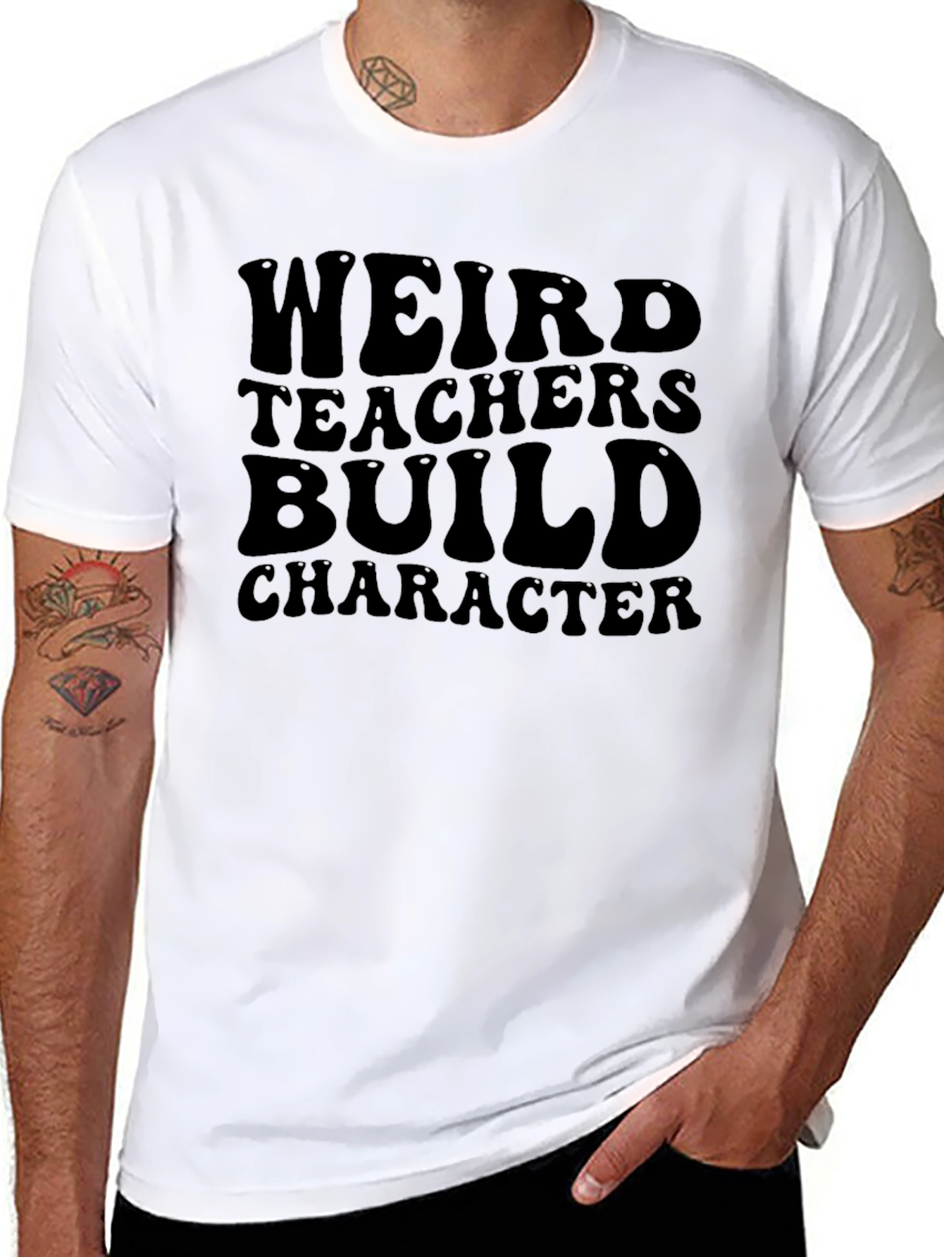 Weird Teachers Build Character Graphic T-Shirt