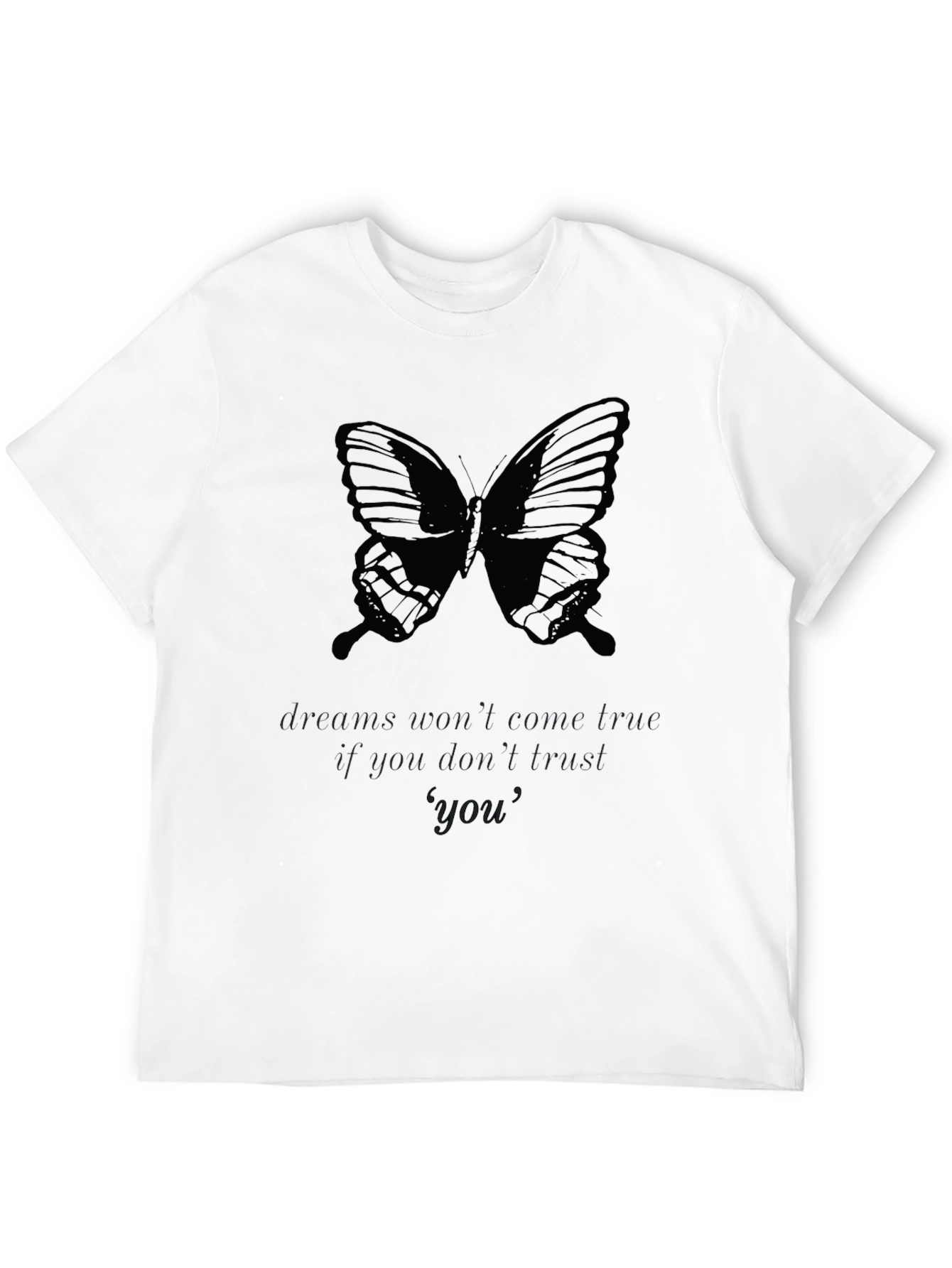 Butterfly Dreams Black T-Shirt