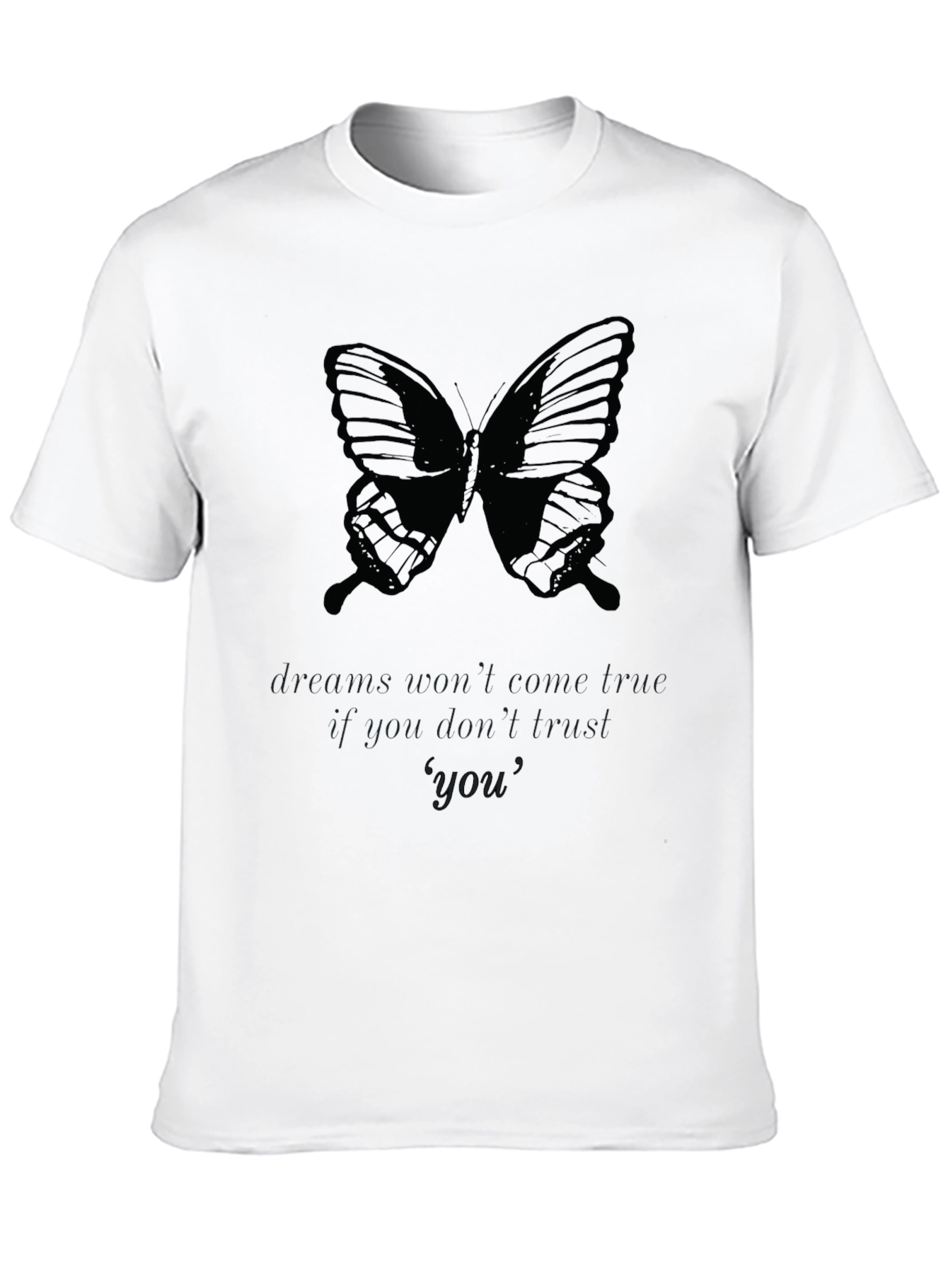 Butterfly Dreams Black T-Shirt