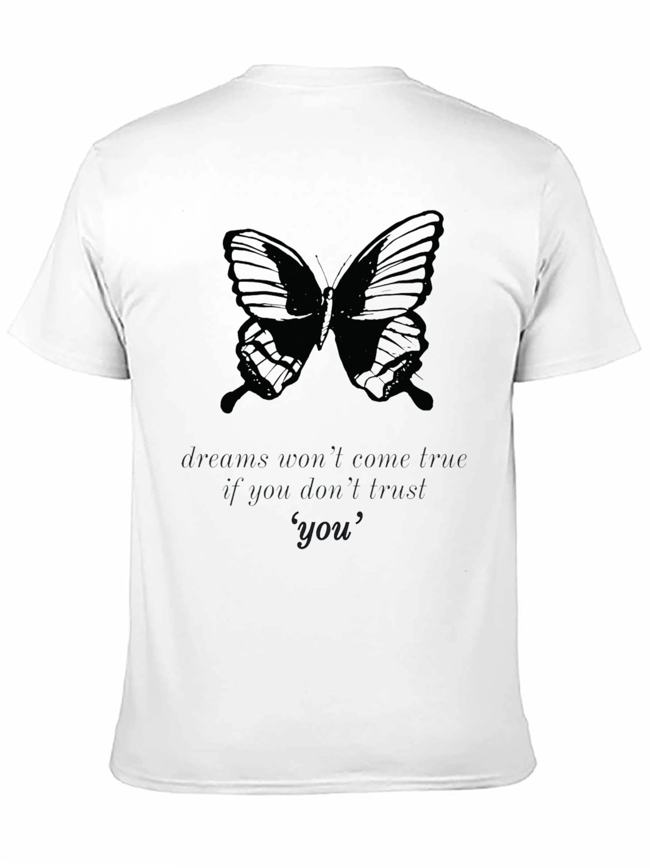Butterfly Dreams Black T-Shirt