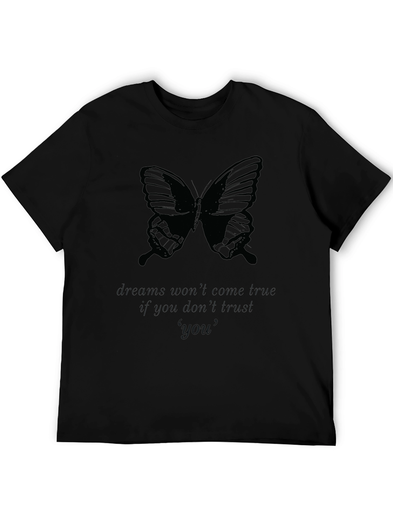 Butterfly Dreams Black T-Shirt