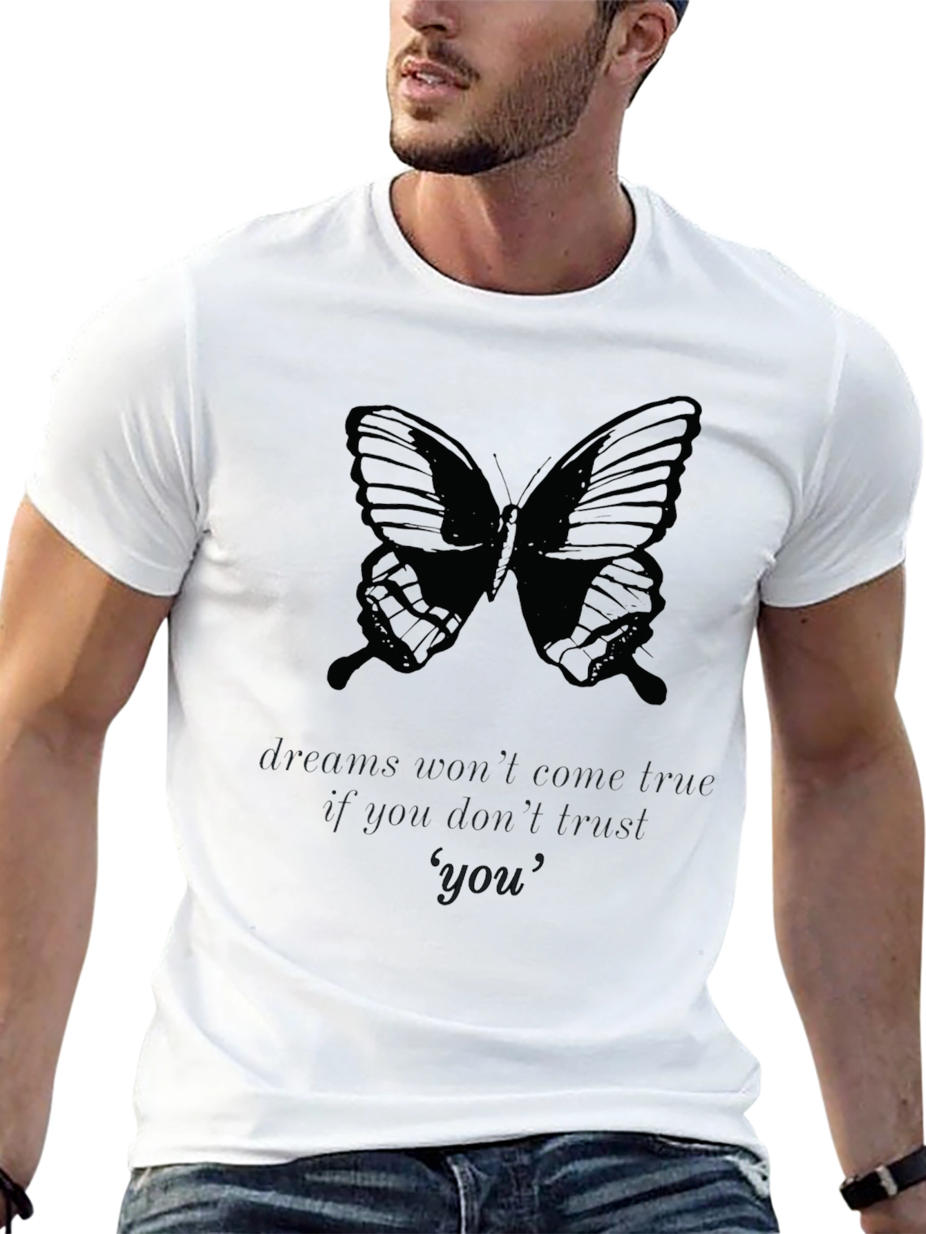 Butterfly Dreams Black T-Shirt