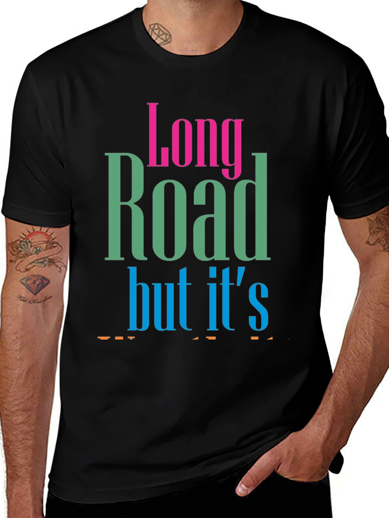 Long Road T-Shirt - Soft Cotton Graphic Tee