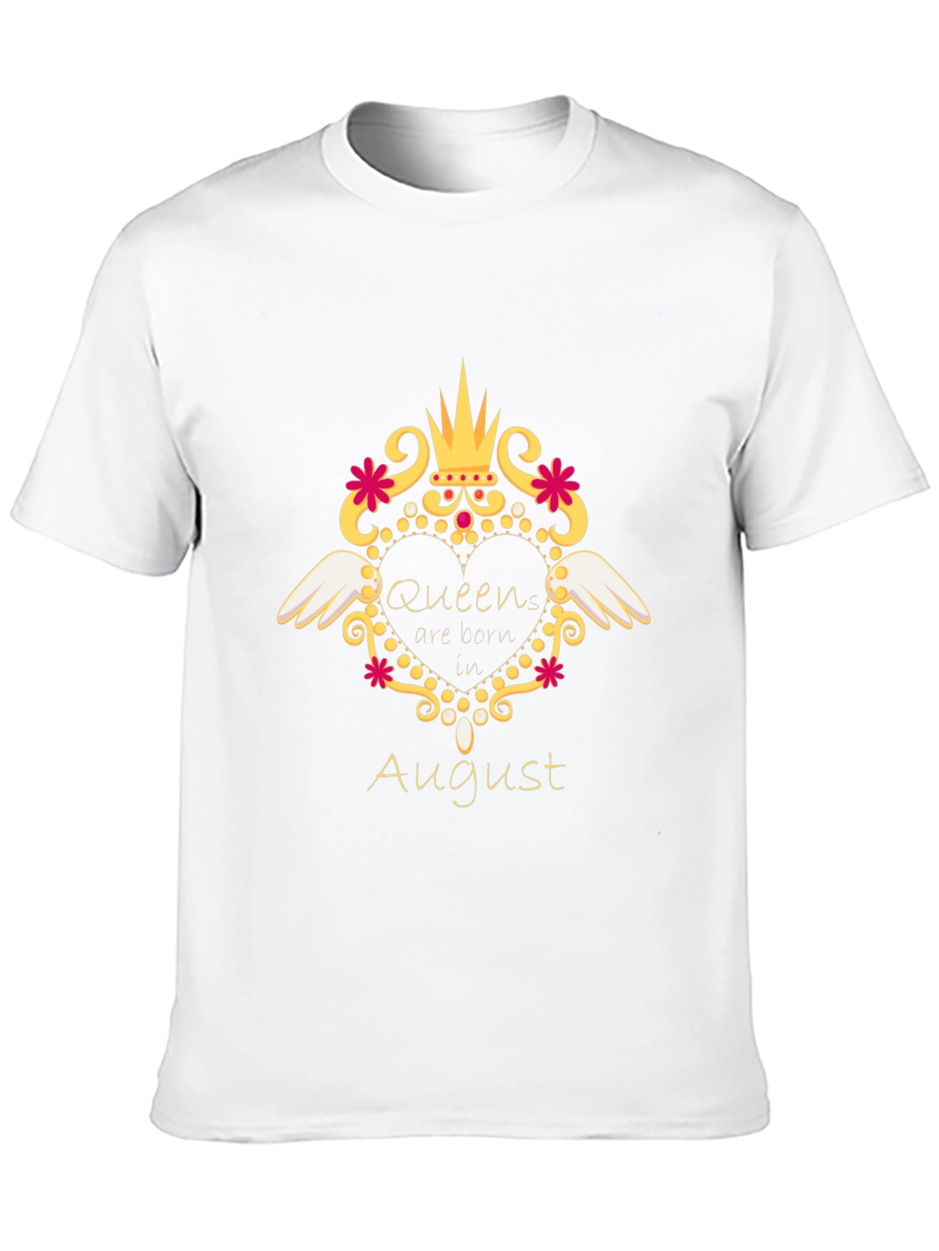 Queen Born in August T-Shirt - Birthday Gift