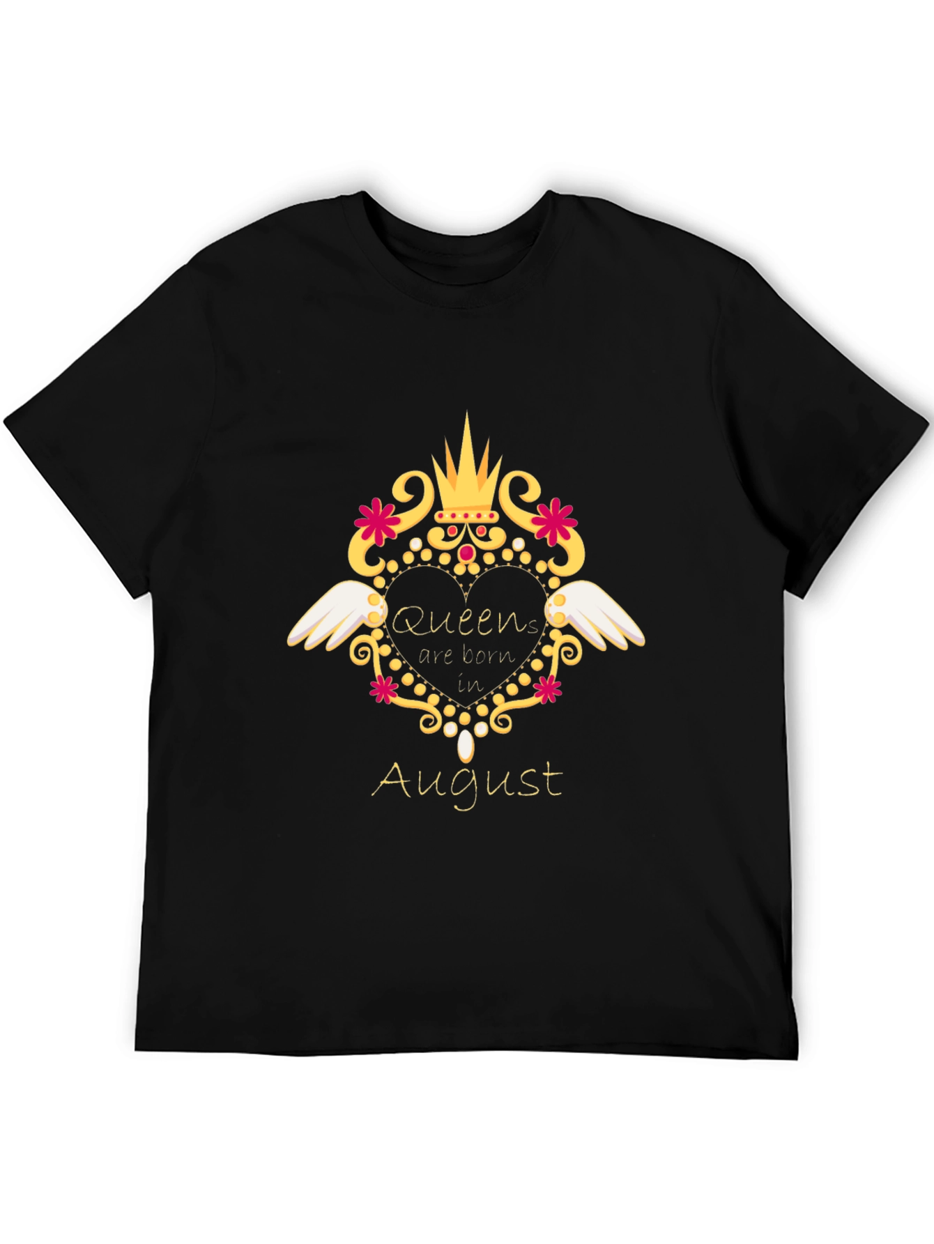 Queen Born in August T-Shirt - Birthday Gift