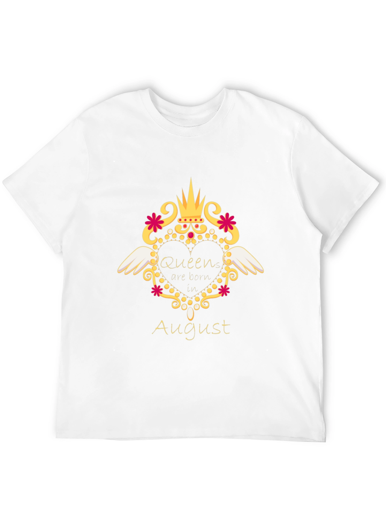 Queen Born in August T-Shirt - Birthday Gift