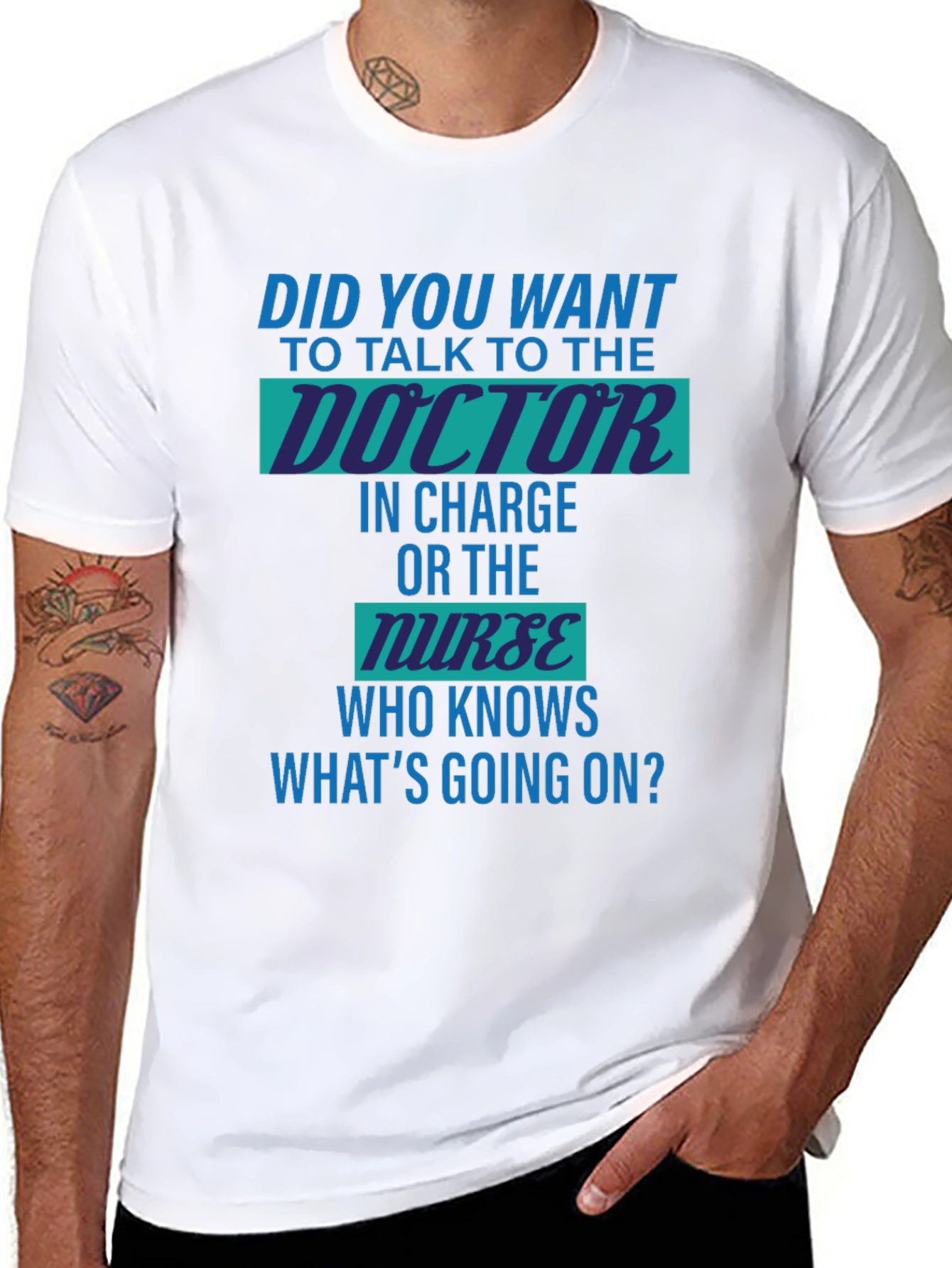 Doctor vs Nurse Humorous T-Shirt
