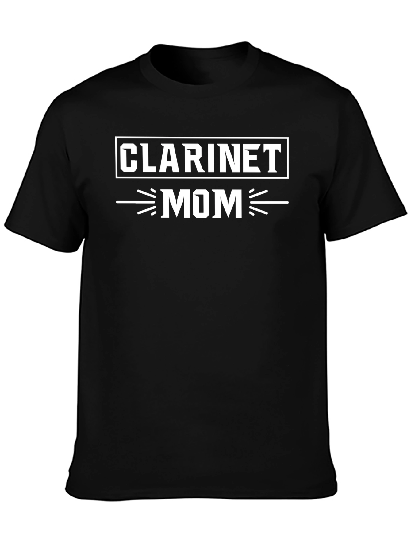 Clarinet Mom T-Shirt - Black Crew Neck