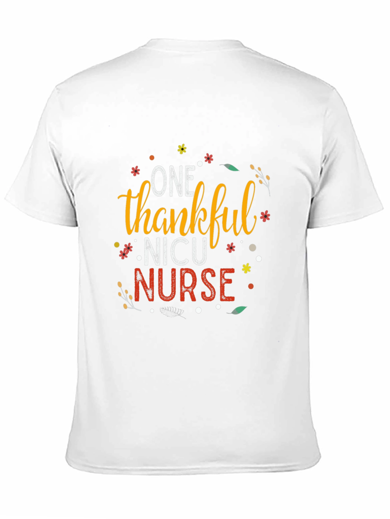 One Thankful NICU Nurse Black T-Shirt