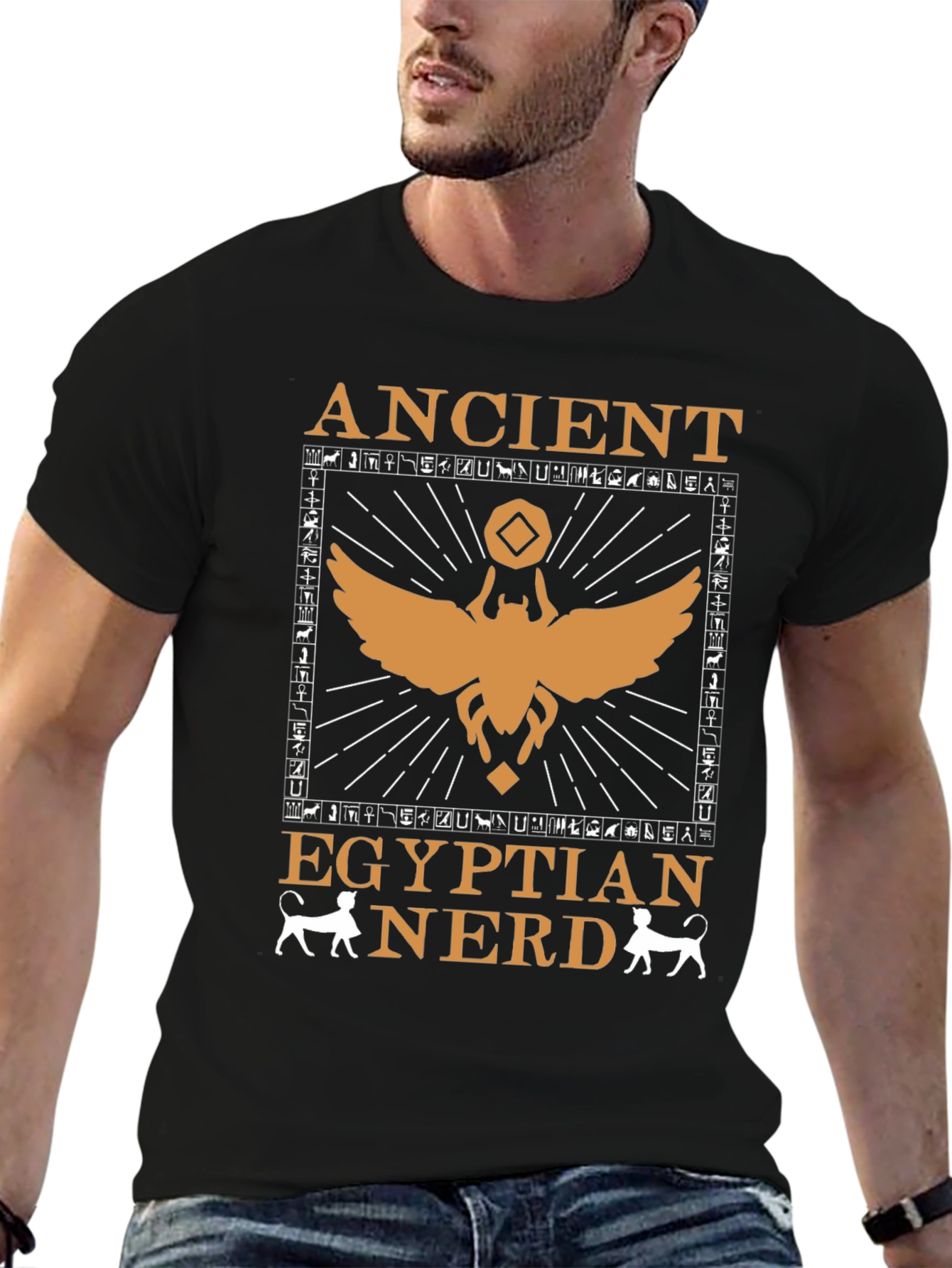 Ancient Egyptian Nerd T-Shirt Cotton Tee