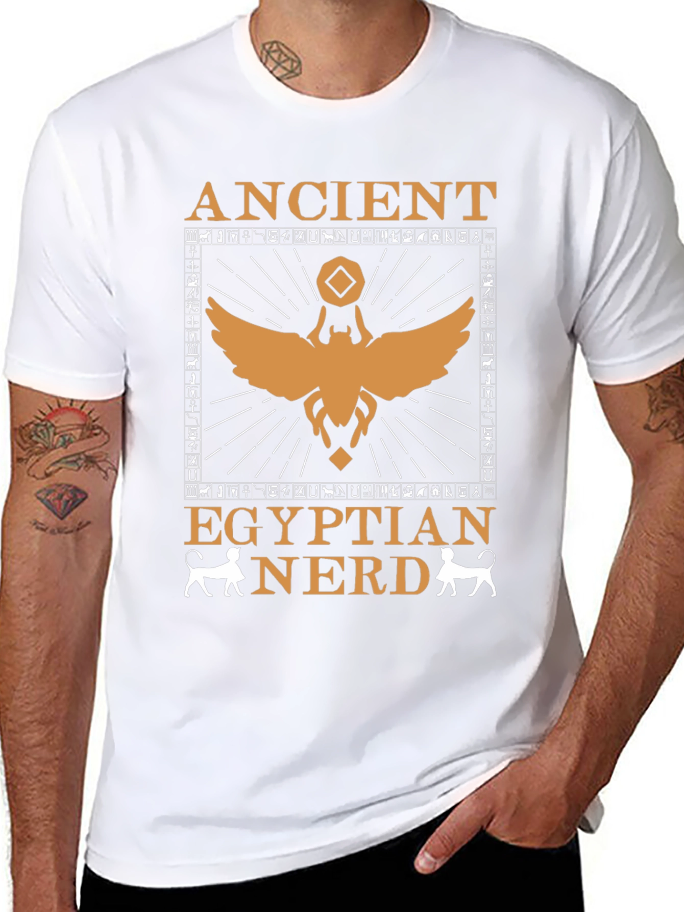 Ancient Egyptian Nerd T-Shirt Cotton Tee