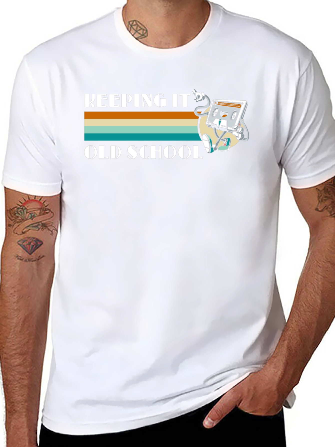 Retro Keeping It Old School Graphic T-Shirt