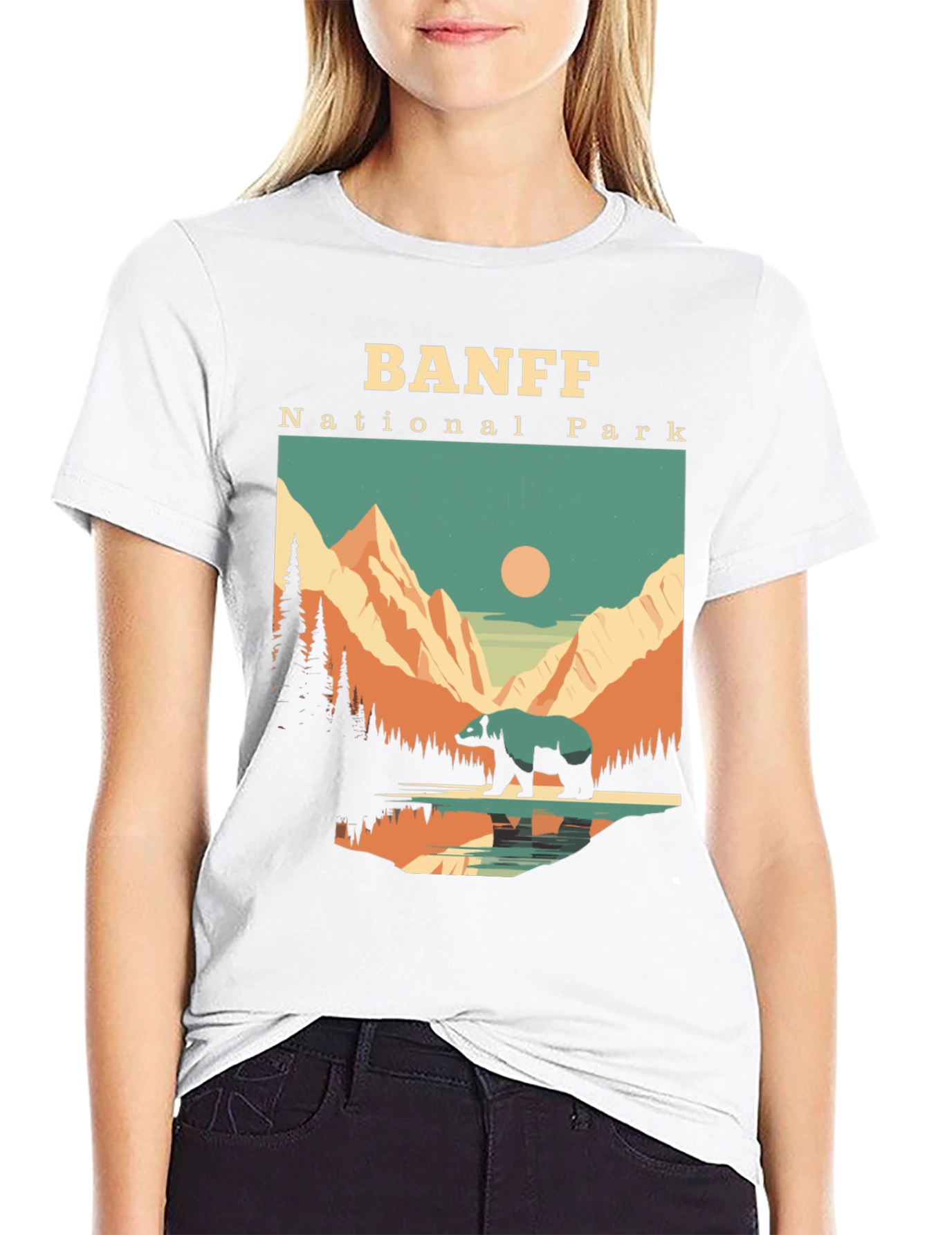 Banff National Park Bear Graphic Tee