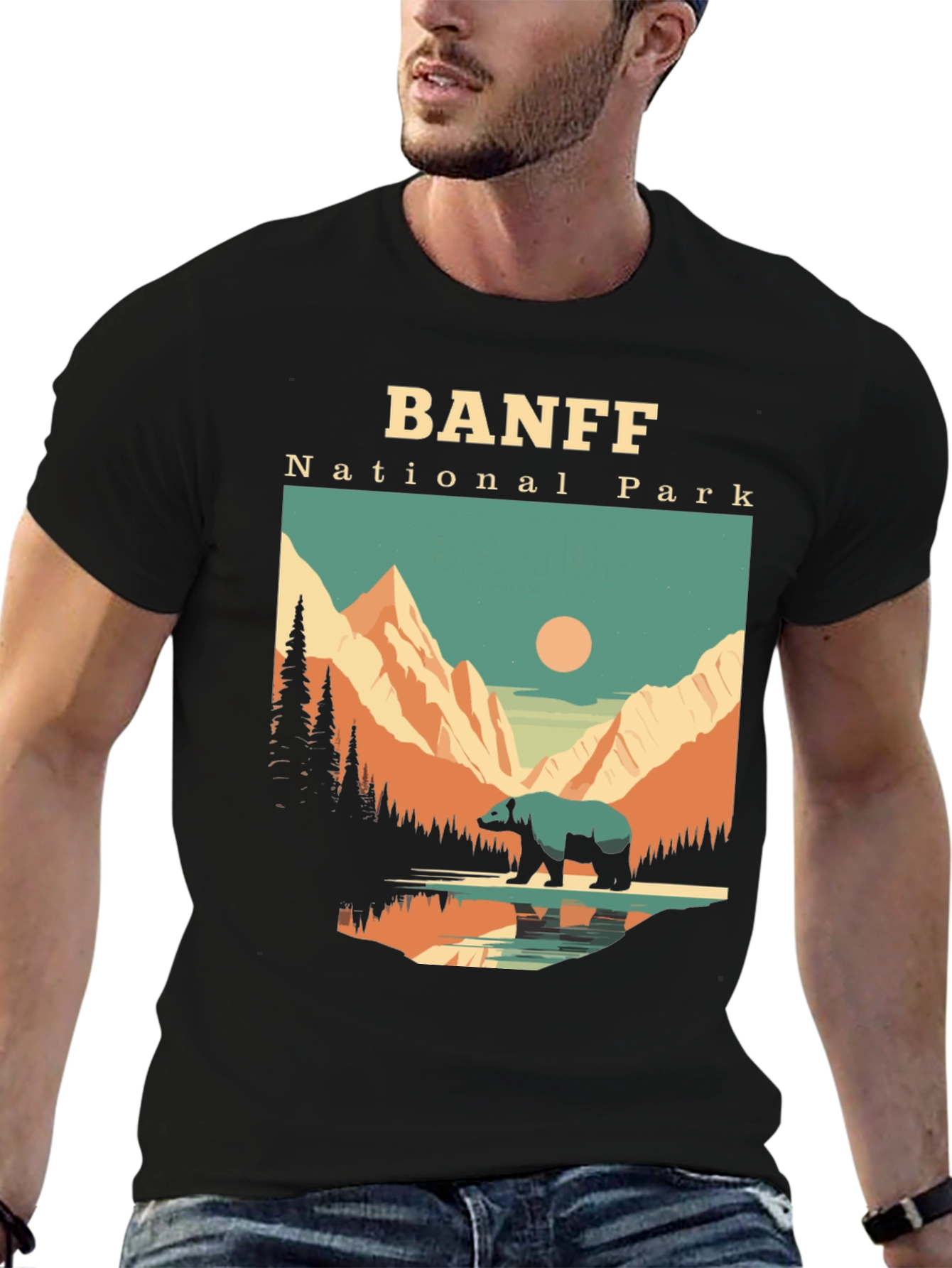 Banff National Park Bear Graphic Tee