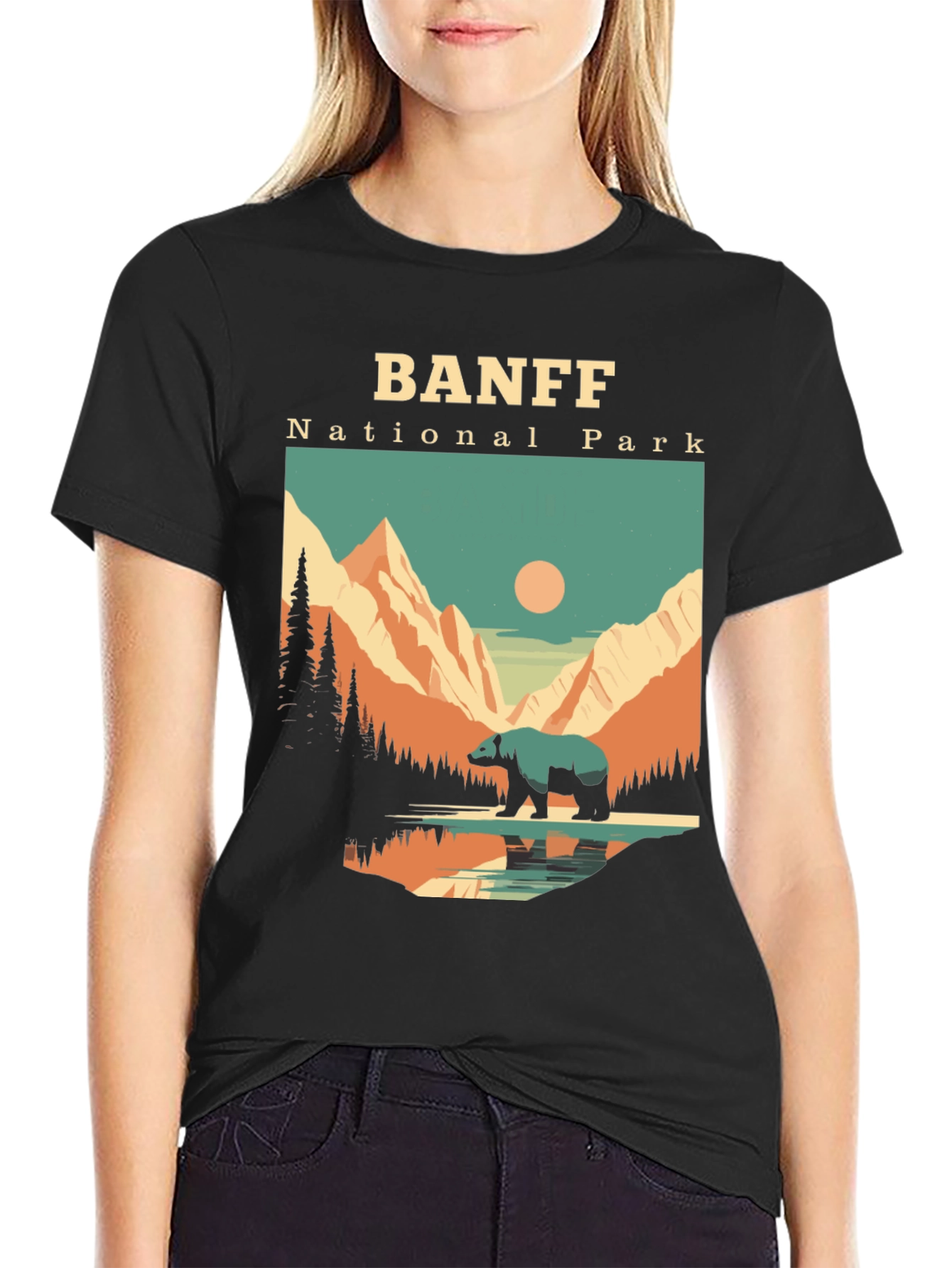Banff National Park Bear Graphic Tee