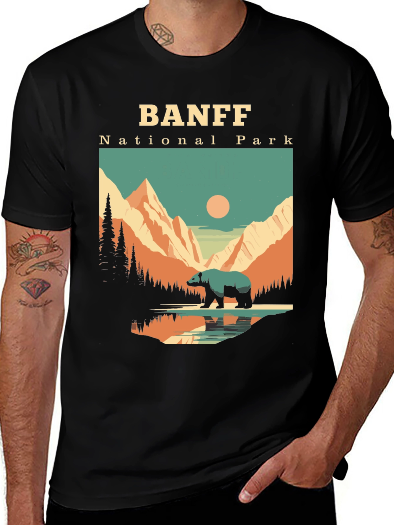 Banff National Park Bear Graphic Tee