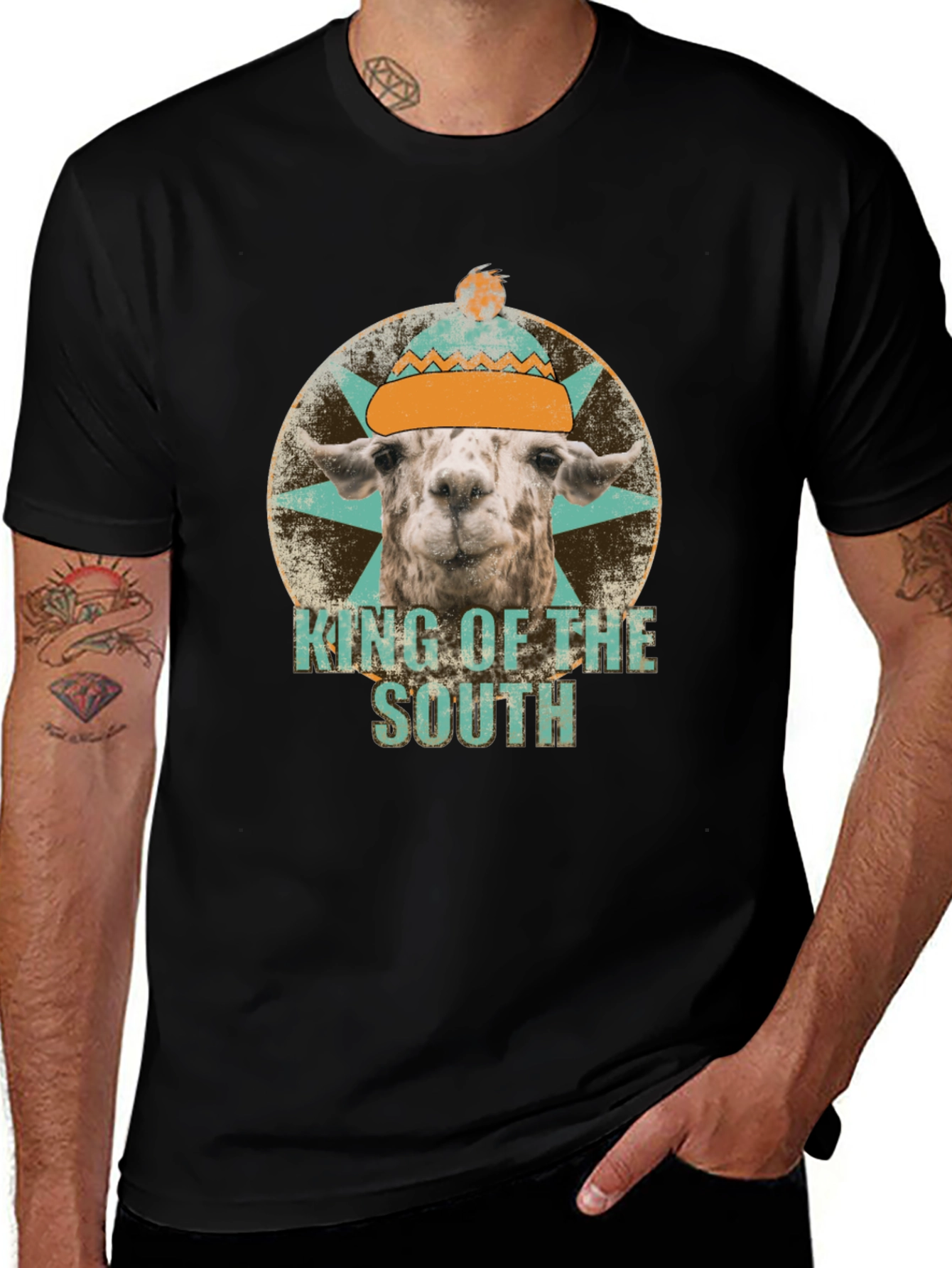 King of the South Llama Graphic Tee