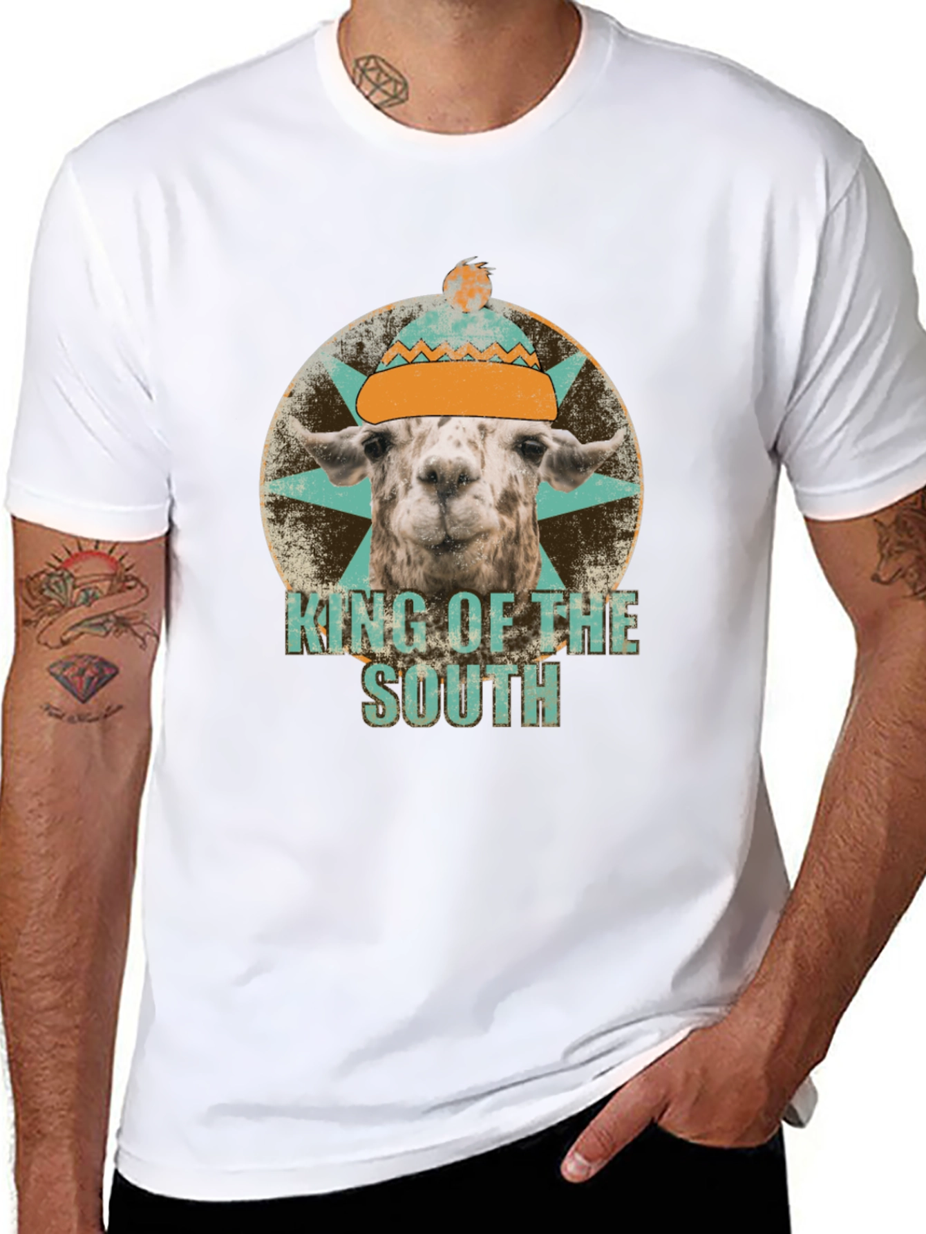 King of the South Llama Graphic Tee
