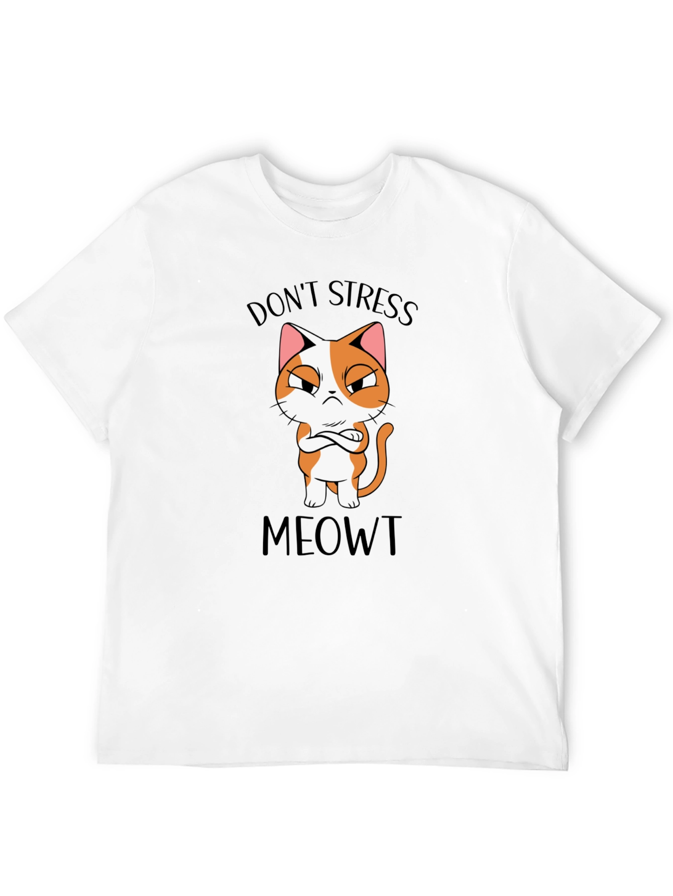 Dont Stress Meowt Black T-Shirt