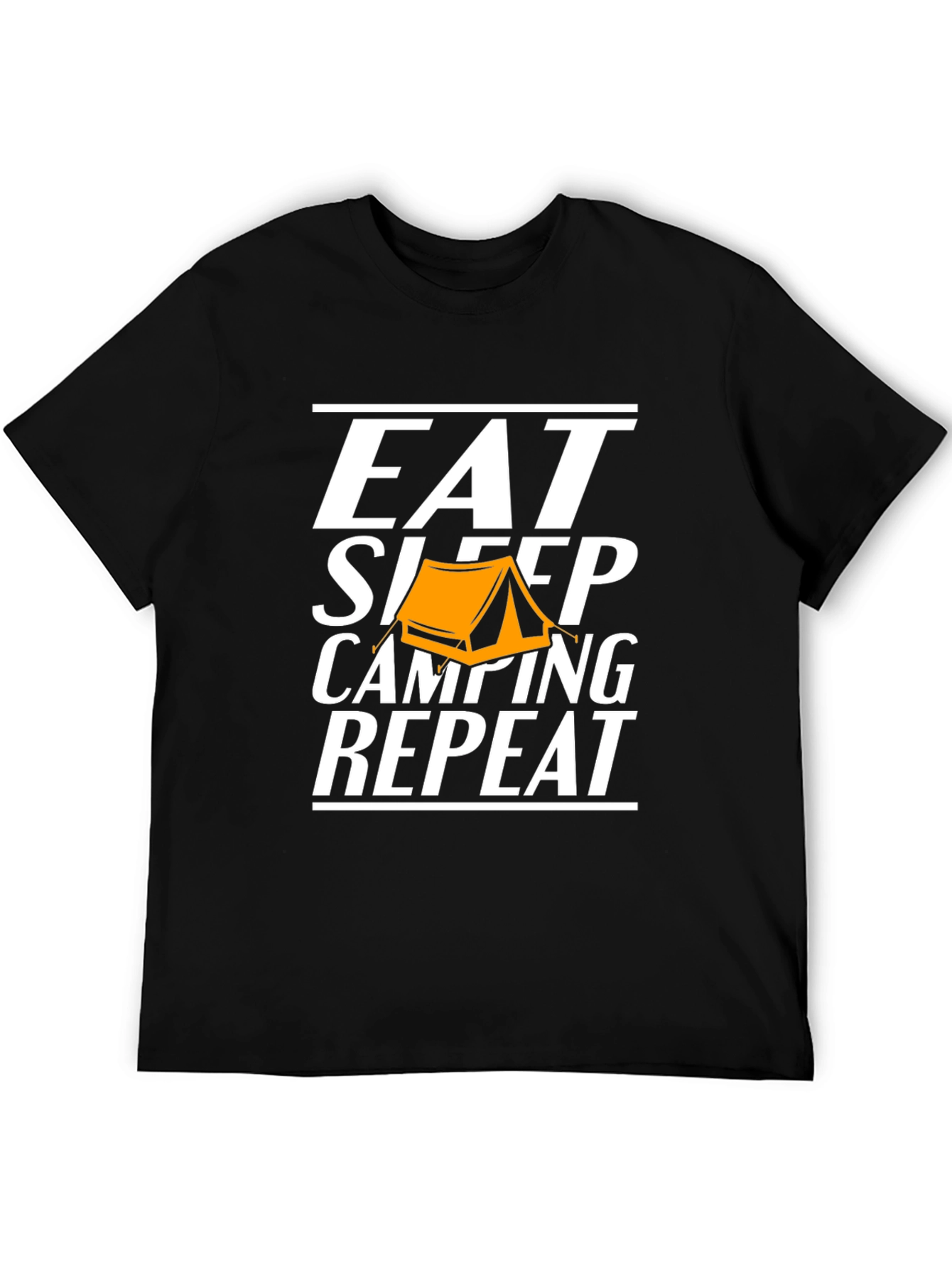 Eat Sleep Camping Repeat Graphic Tee