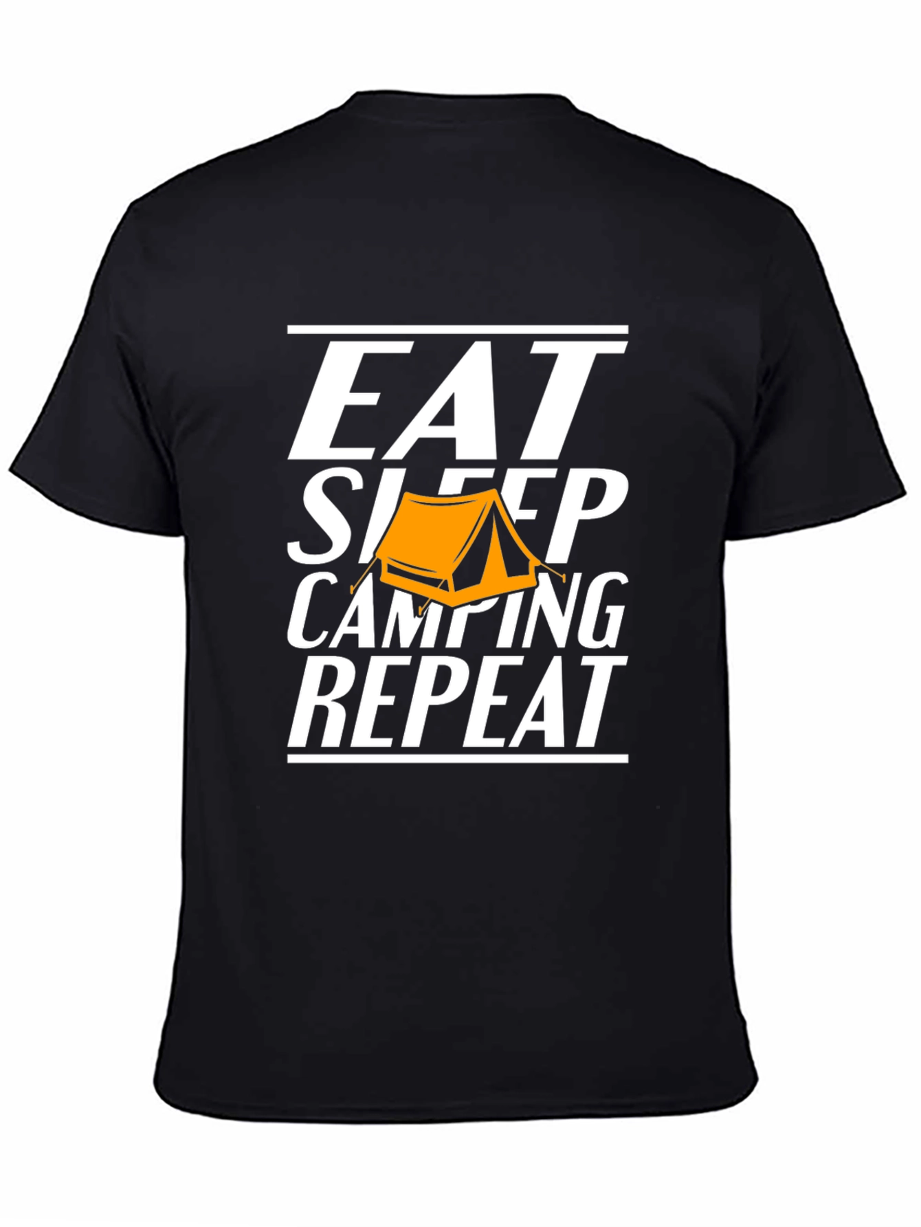 Eat Sleep Camping Repeat Graphic Tee