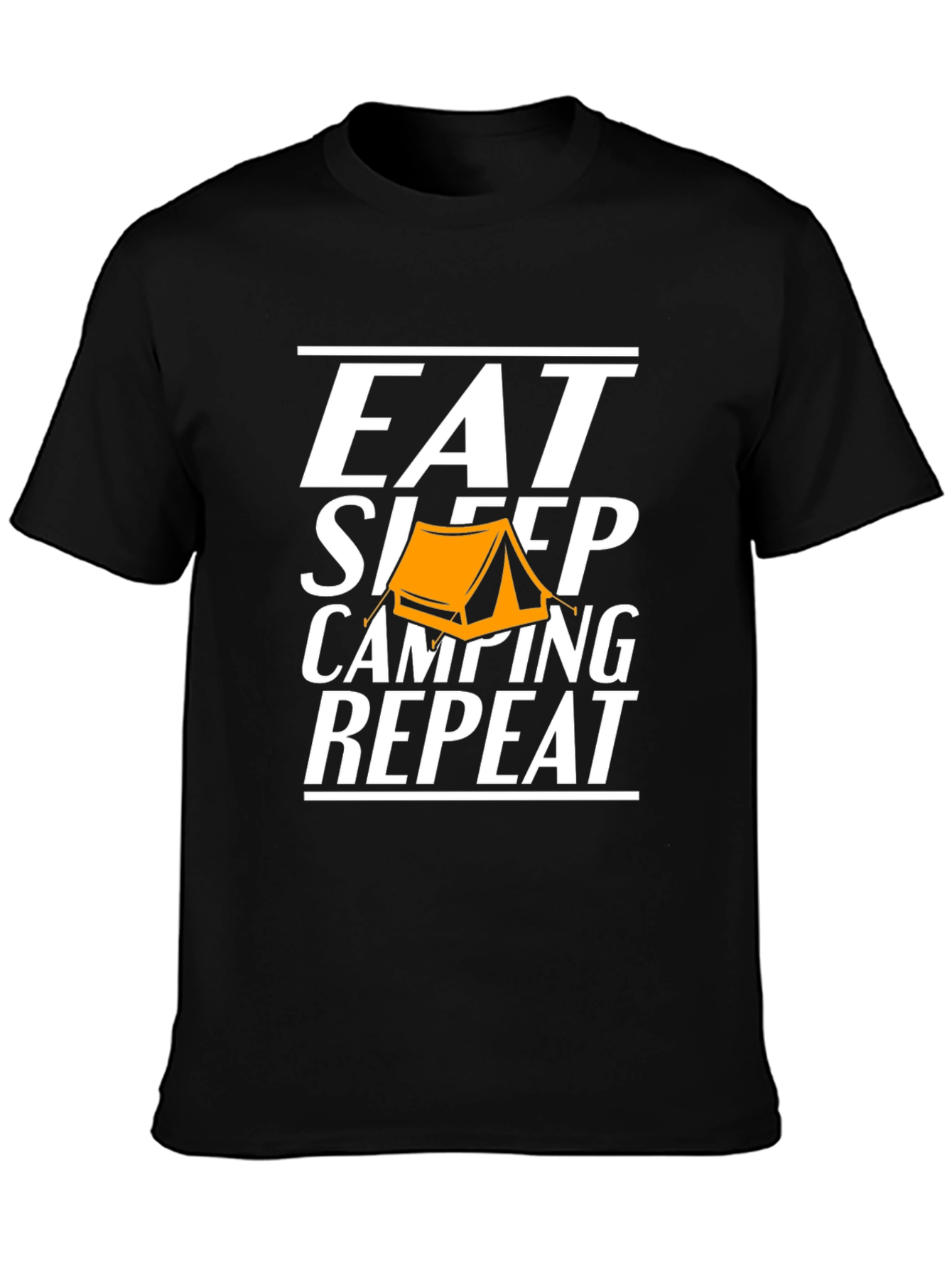 Eat Sleep Camping Repeat Graphic Tee