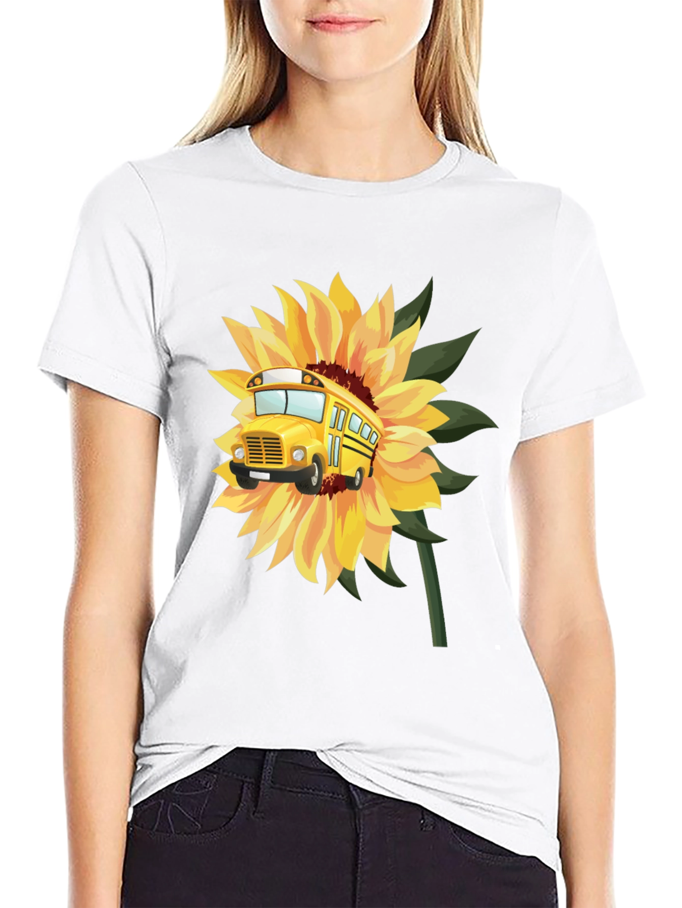 Sunflower Bus T-Shirt - Back to School!