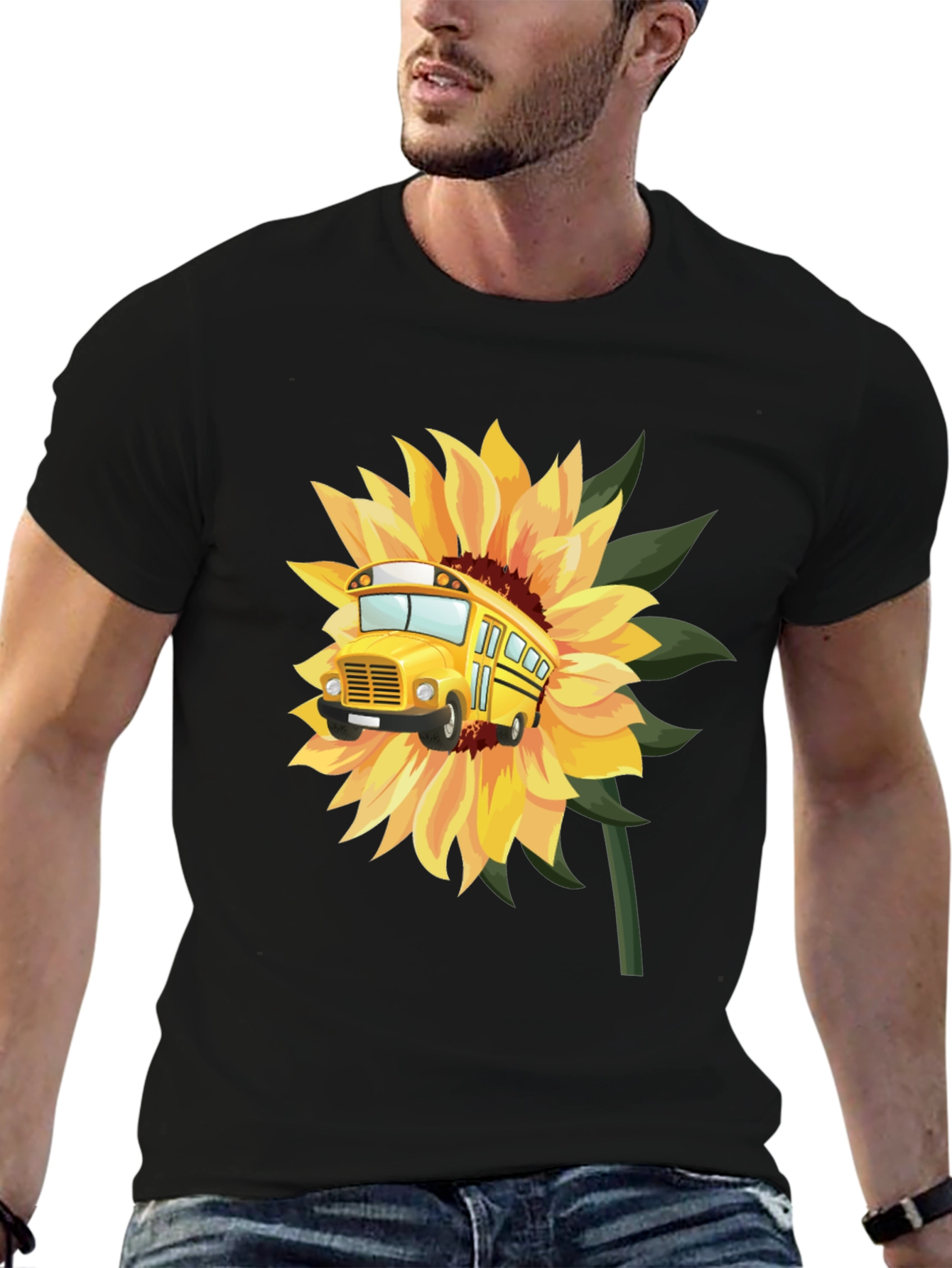 Sunflower Bus T-Shirt - Back to School!