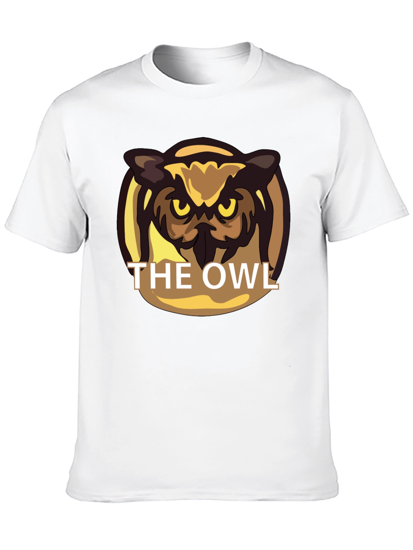 The Owl Graphic Print Black T-Shirt