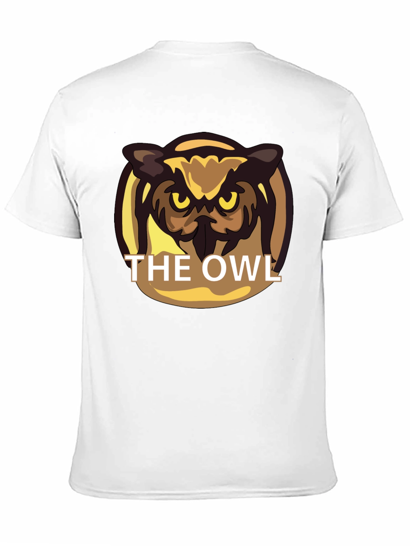 The Owl Graphic Print Black T-Shirt