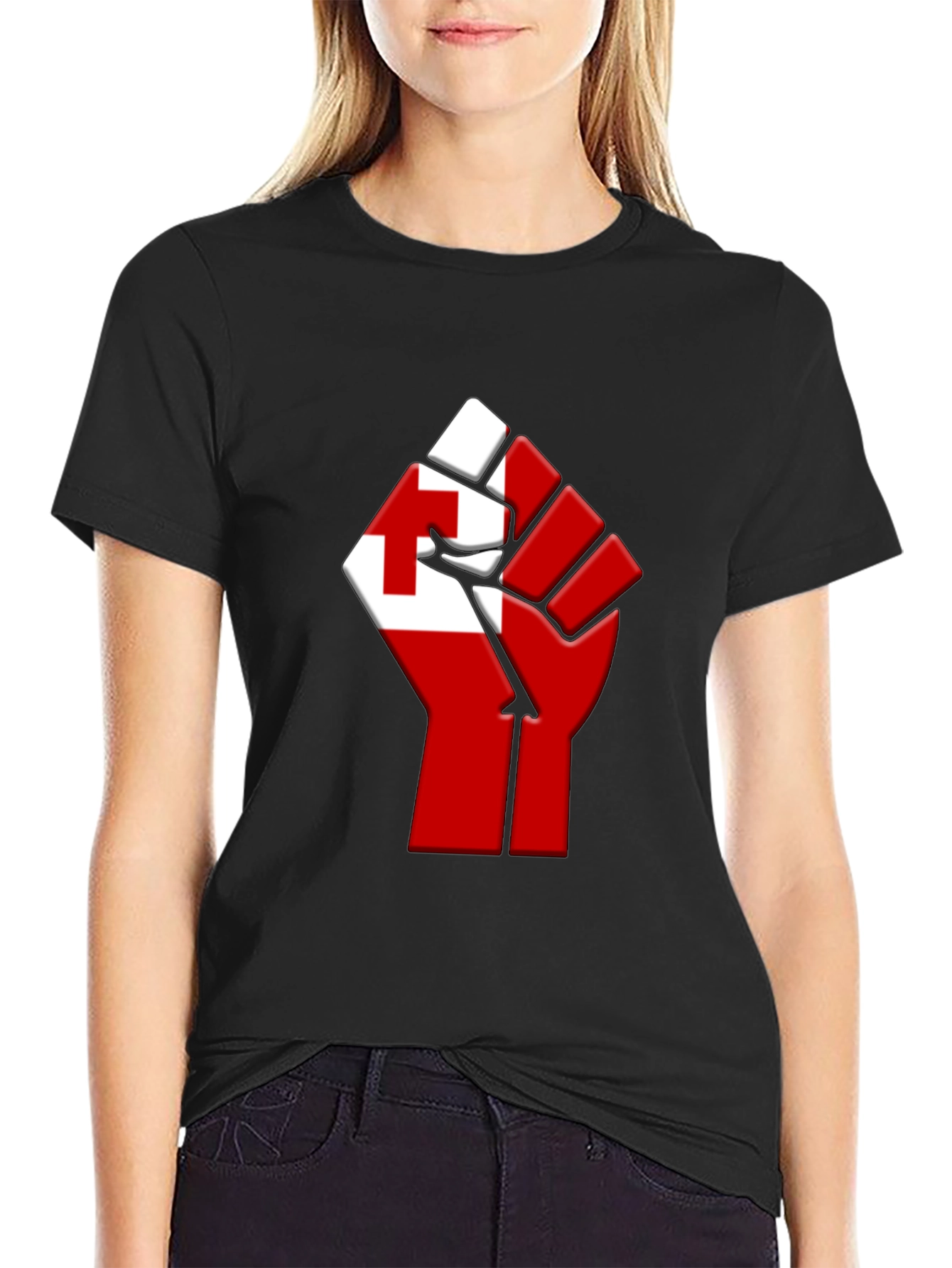 Tonga Flag Fist T-Shirt