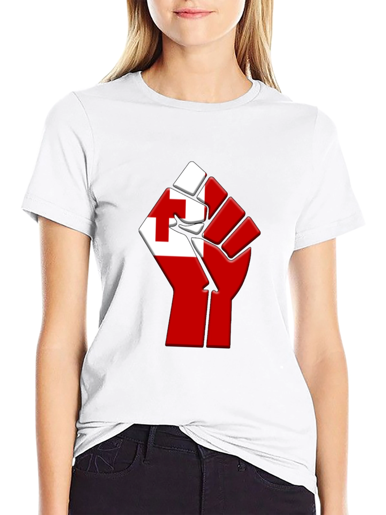 Tonga Flag Fist T-Shirt