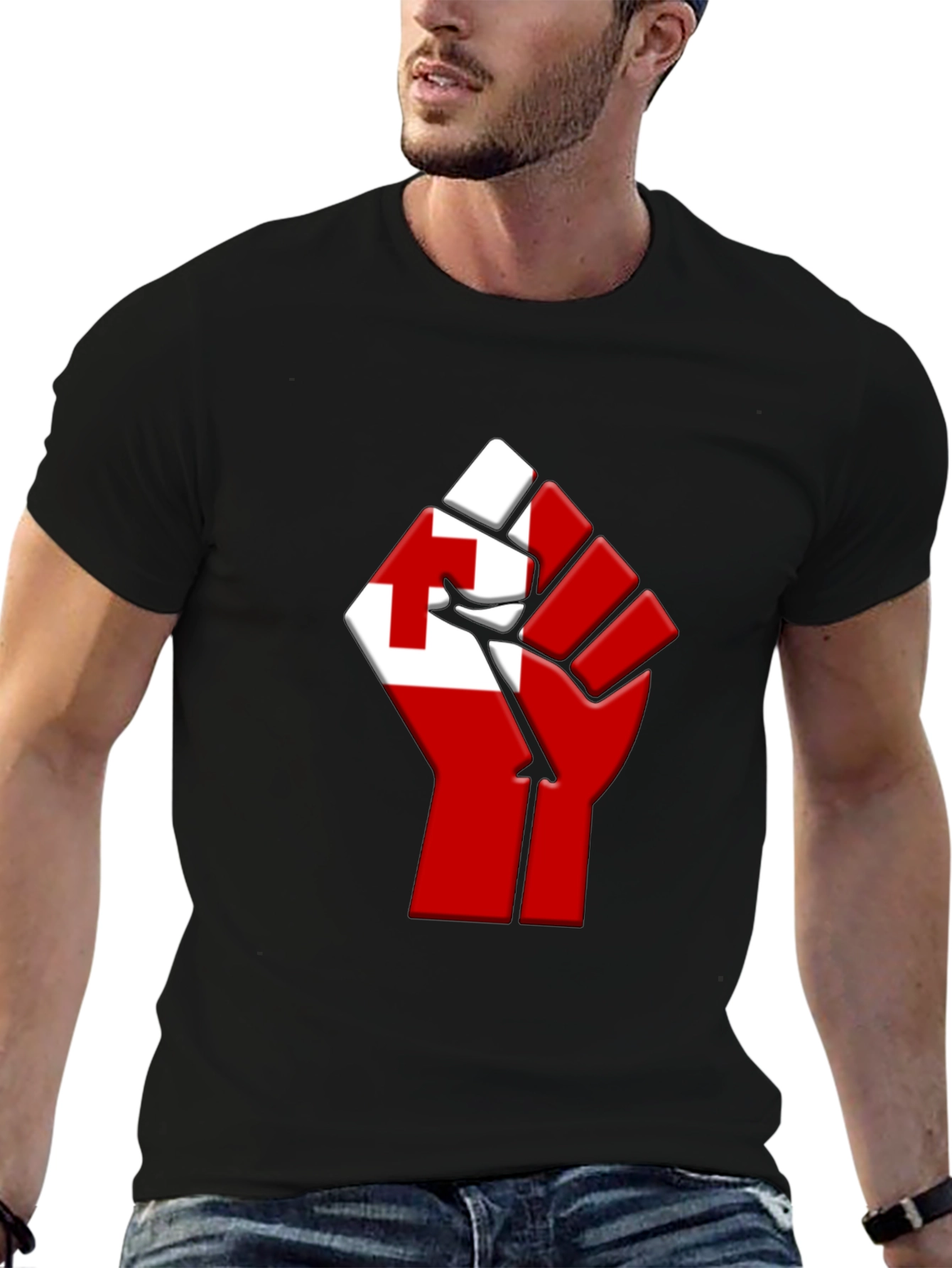 Tonga Flag Fist T-Shirt