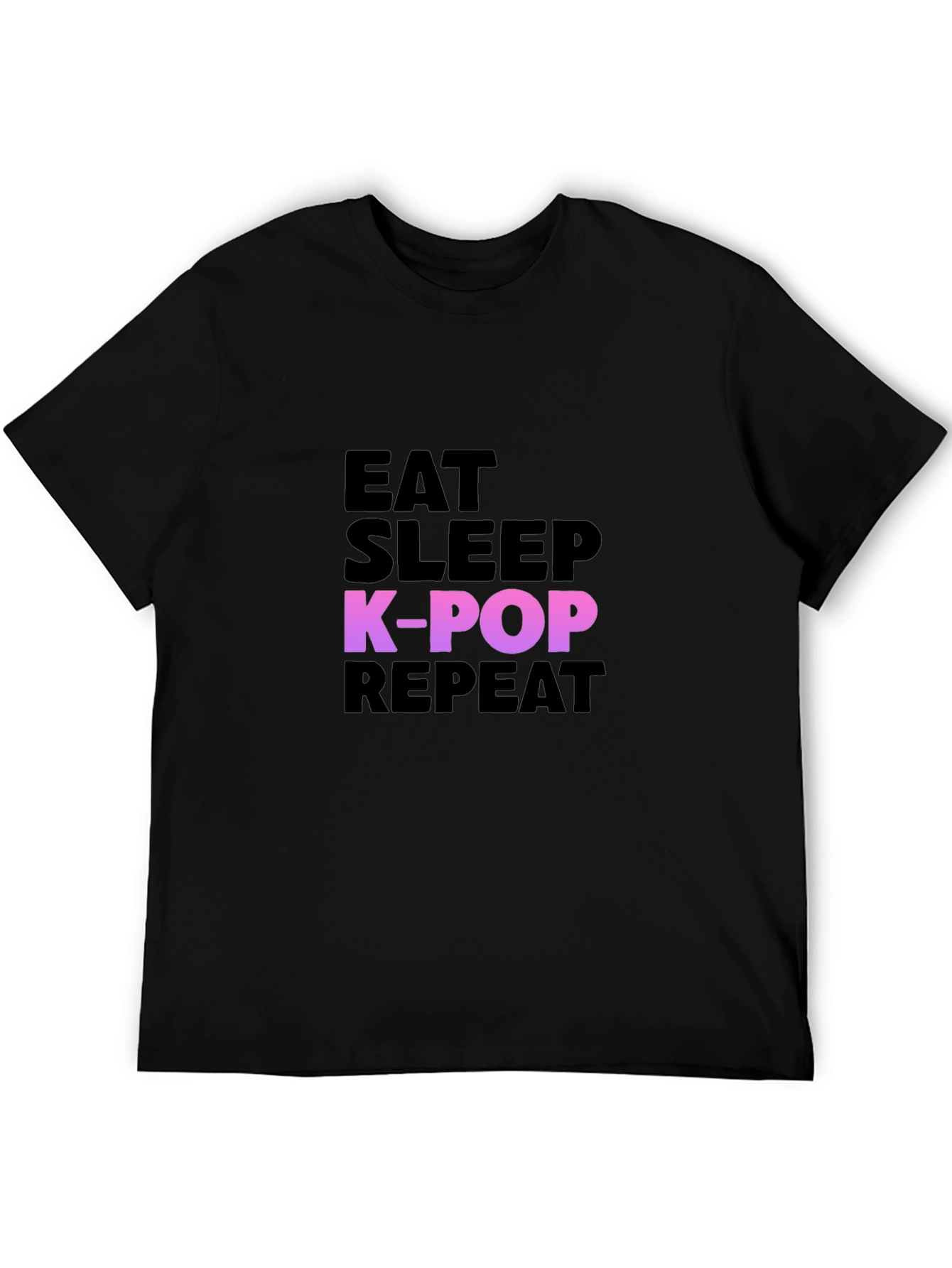 Eat Sleep K-Pop Repeat Graphic Tee