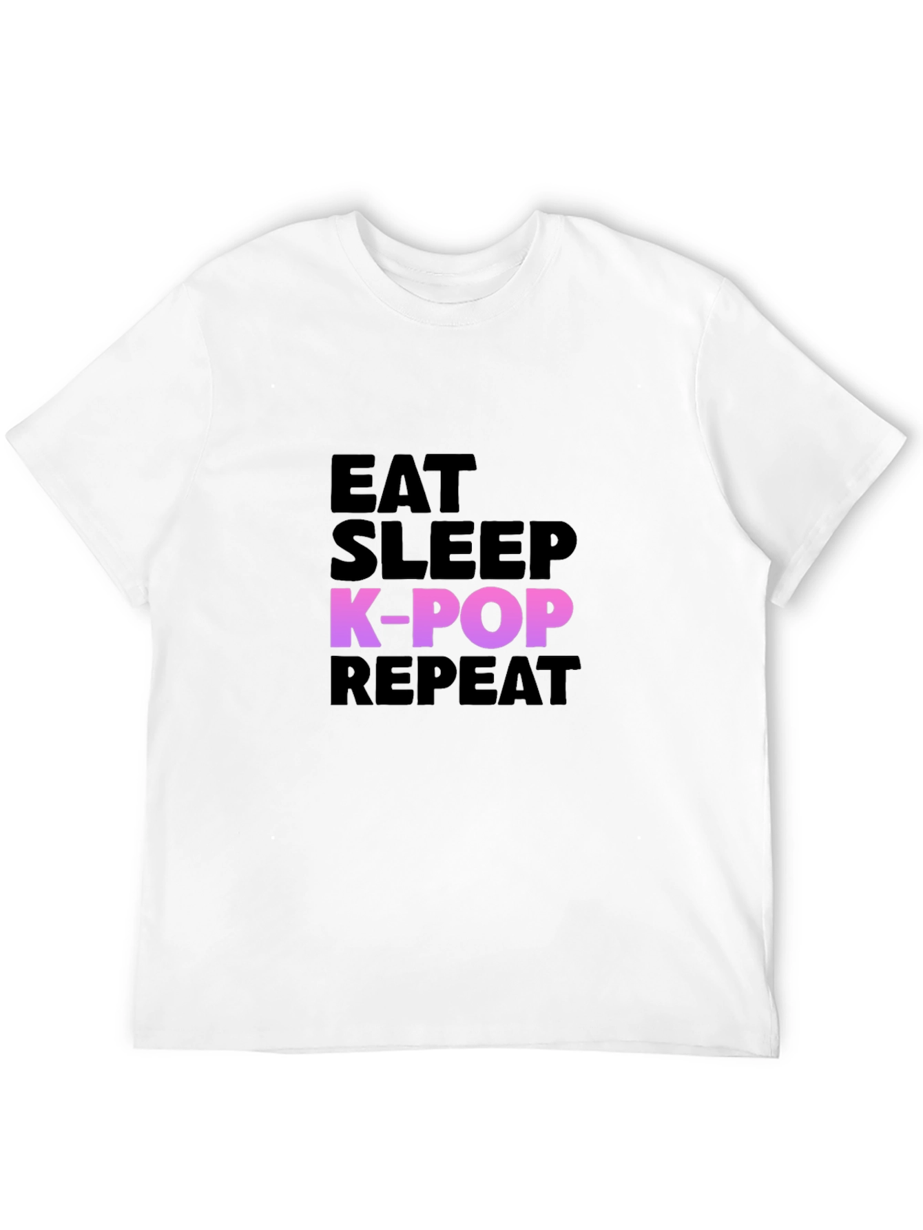 Eat Sleep K-Pop Repeat Graphic Tee