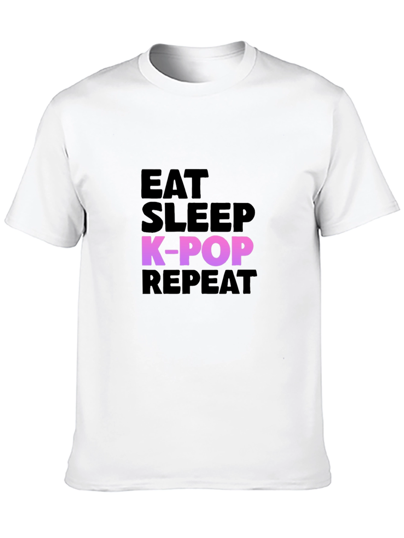 Eat Sleep K-Pop Repeat Graphic Tee