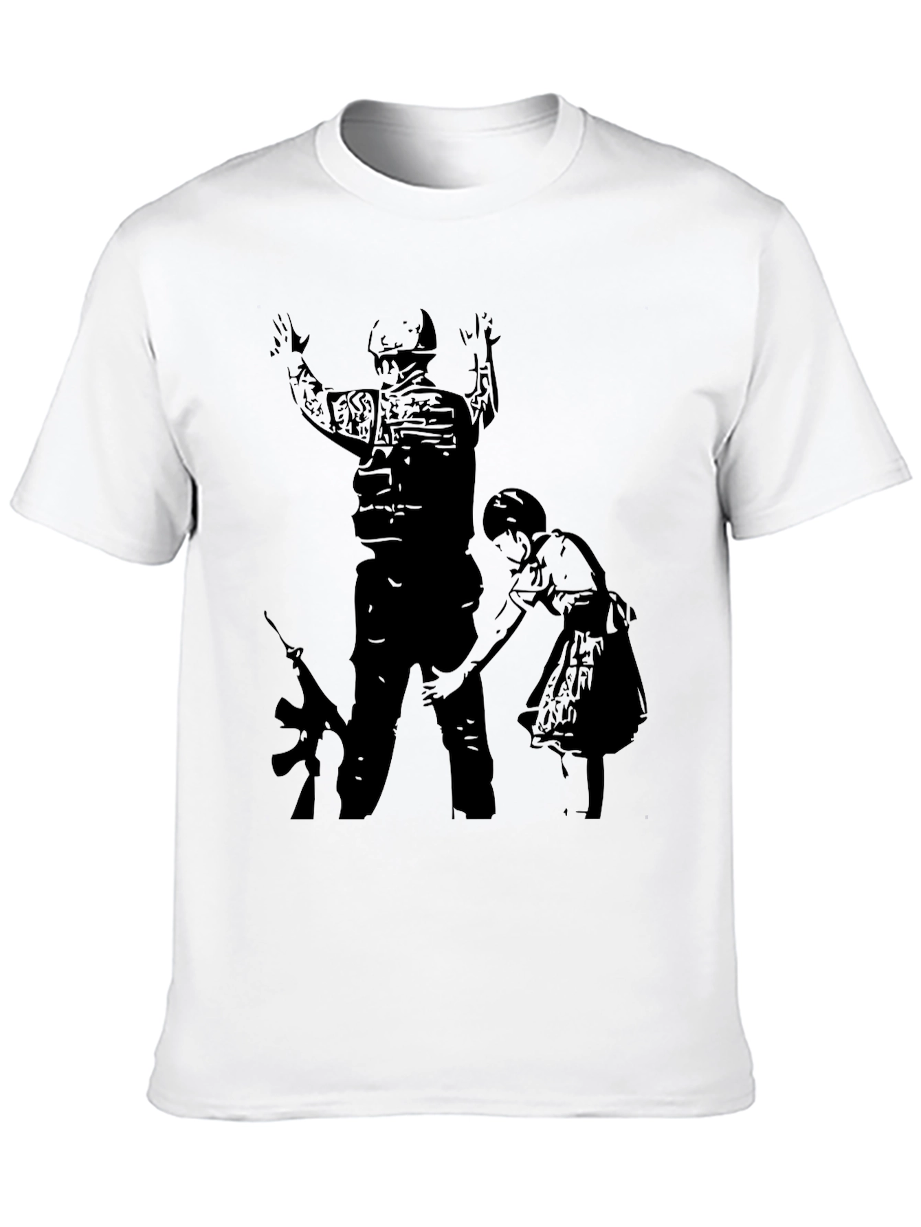Controversial Soldier and Girl T-Shirt