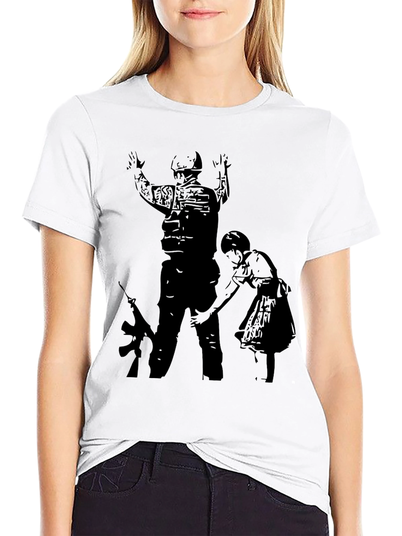 Controversial Soldier and Girl T-Shirt