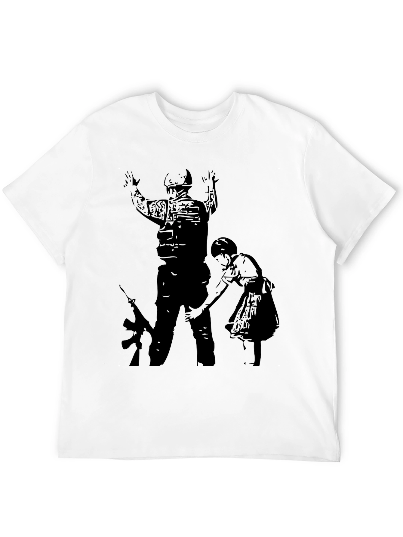 Controversial Soldier and Girl T-Shirt