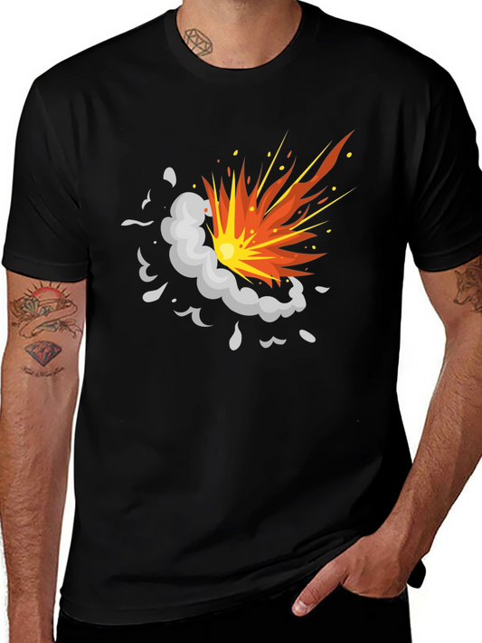 Explosion Graphic Black T-Shirt