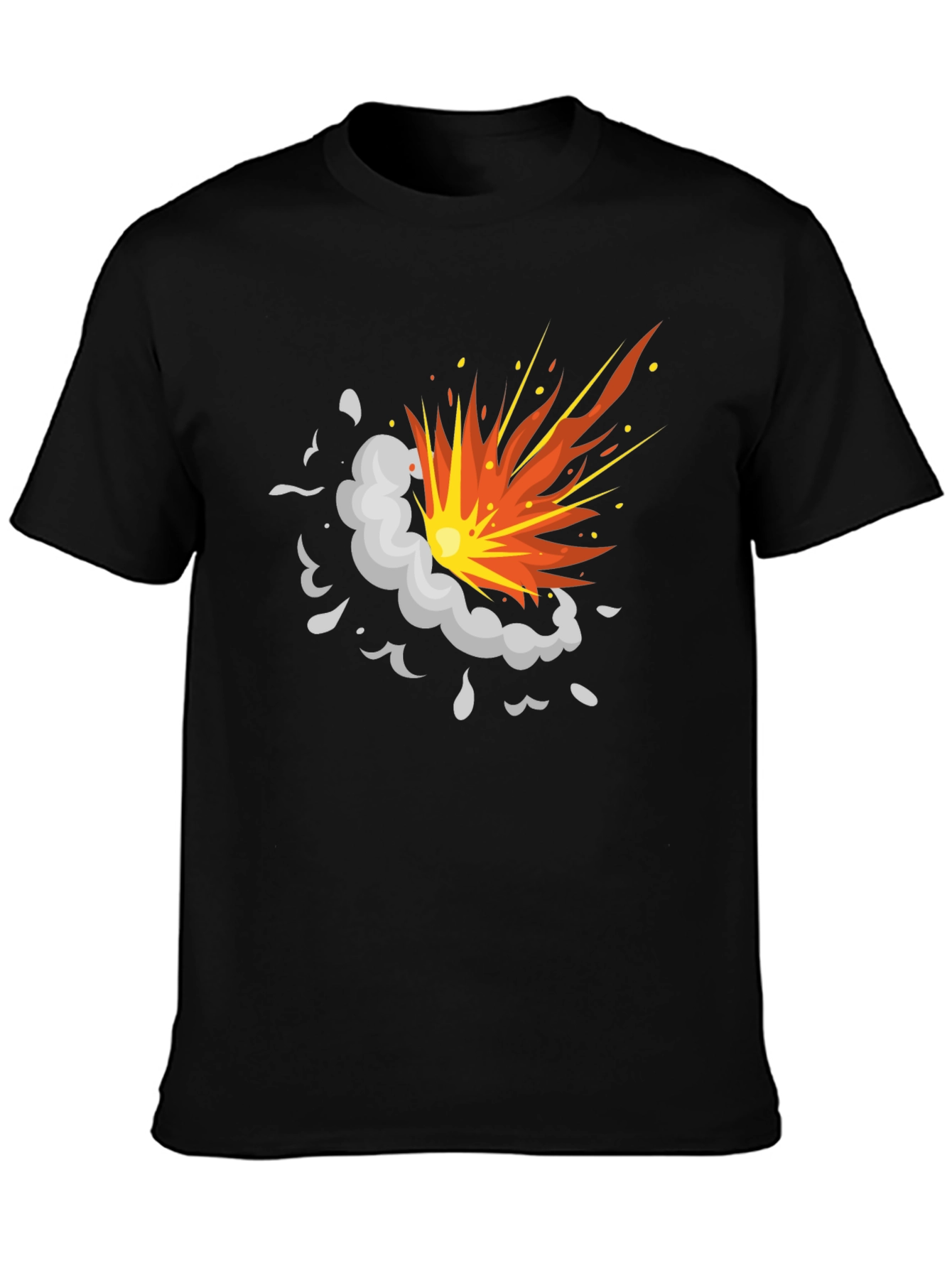 Explosion Graphic Black T-Shirt