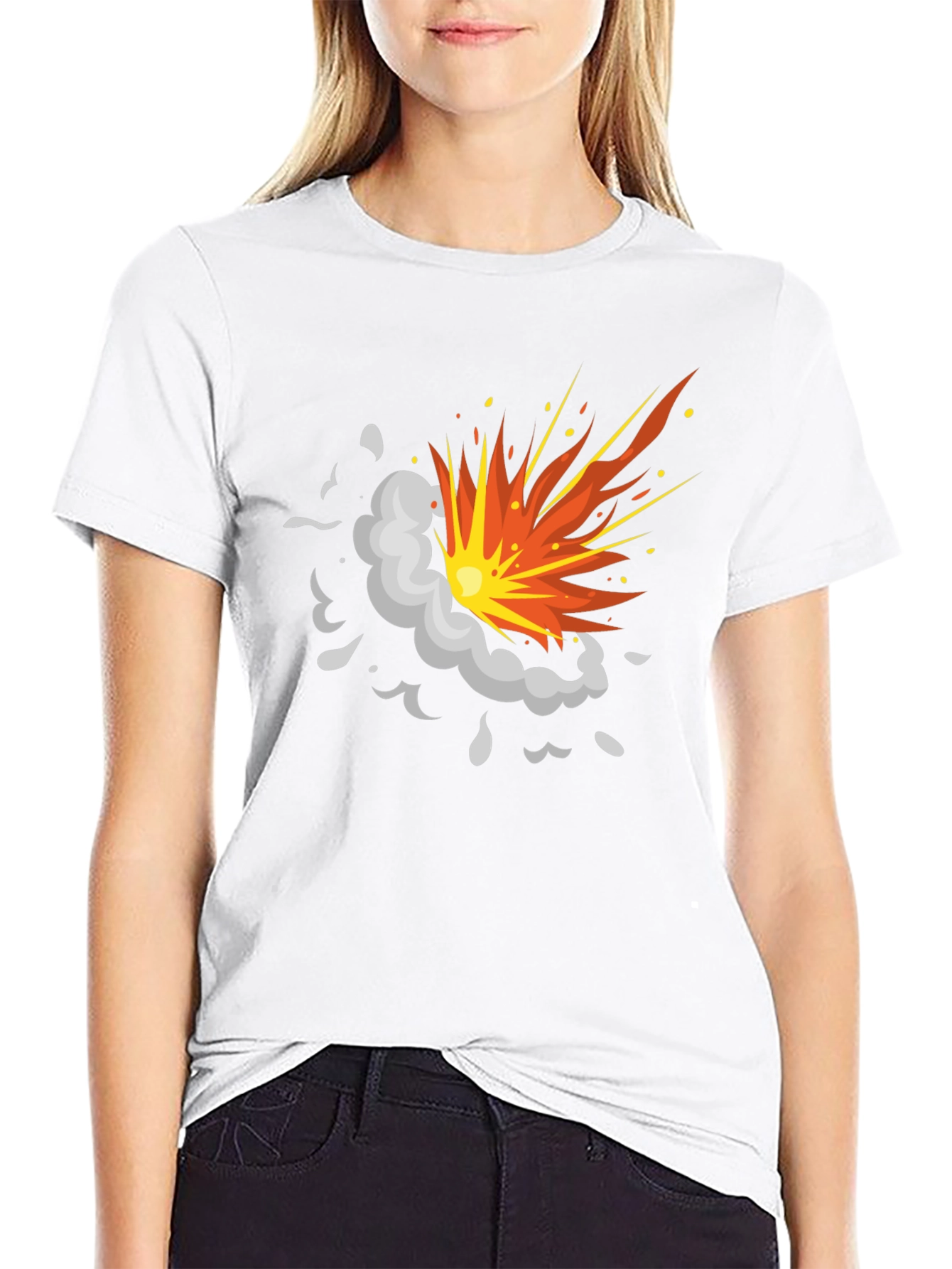 Explosion Graphic Black T-Shirt