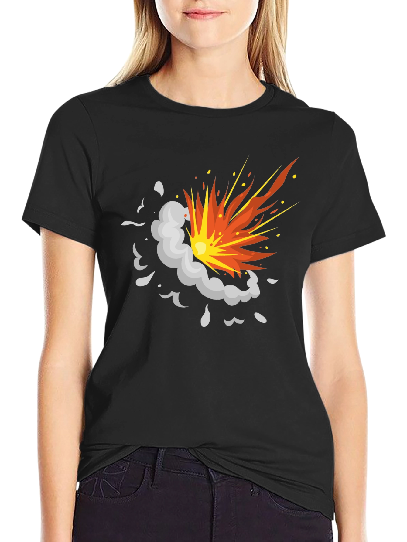 Explosion Graphic Black T-Shirt