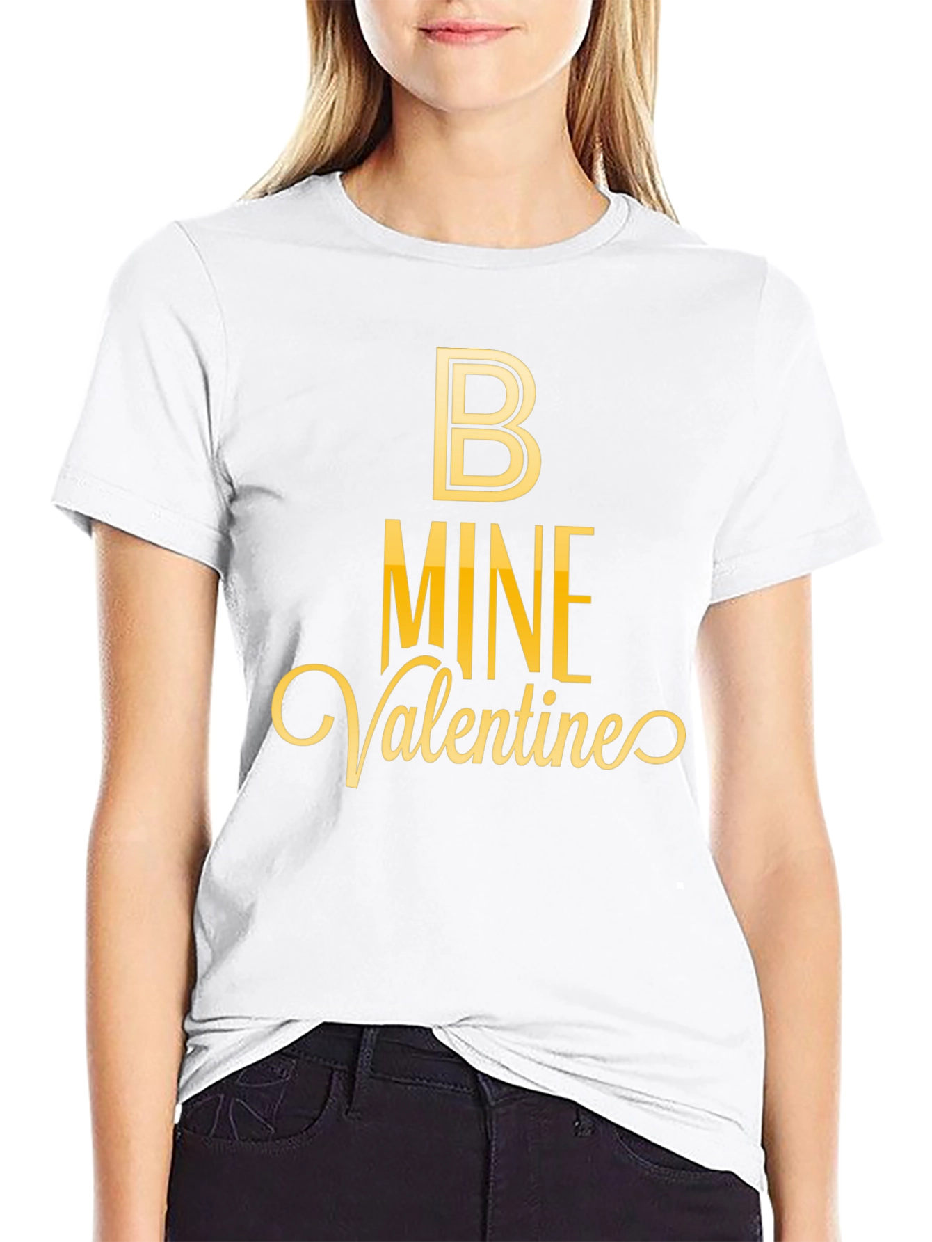 Be Mine Valentines Day Black T-Shirt