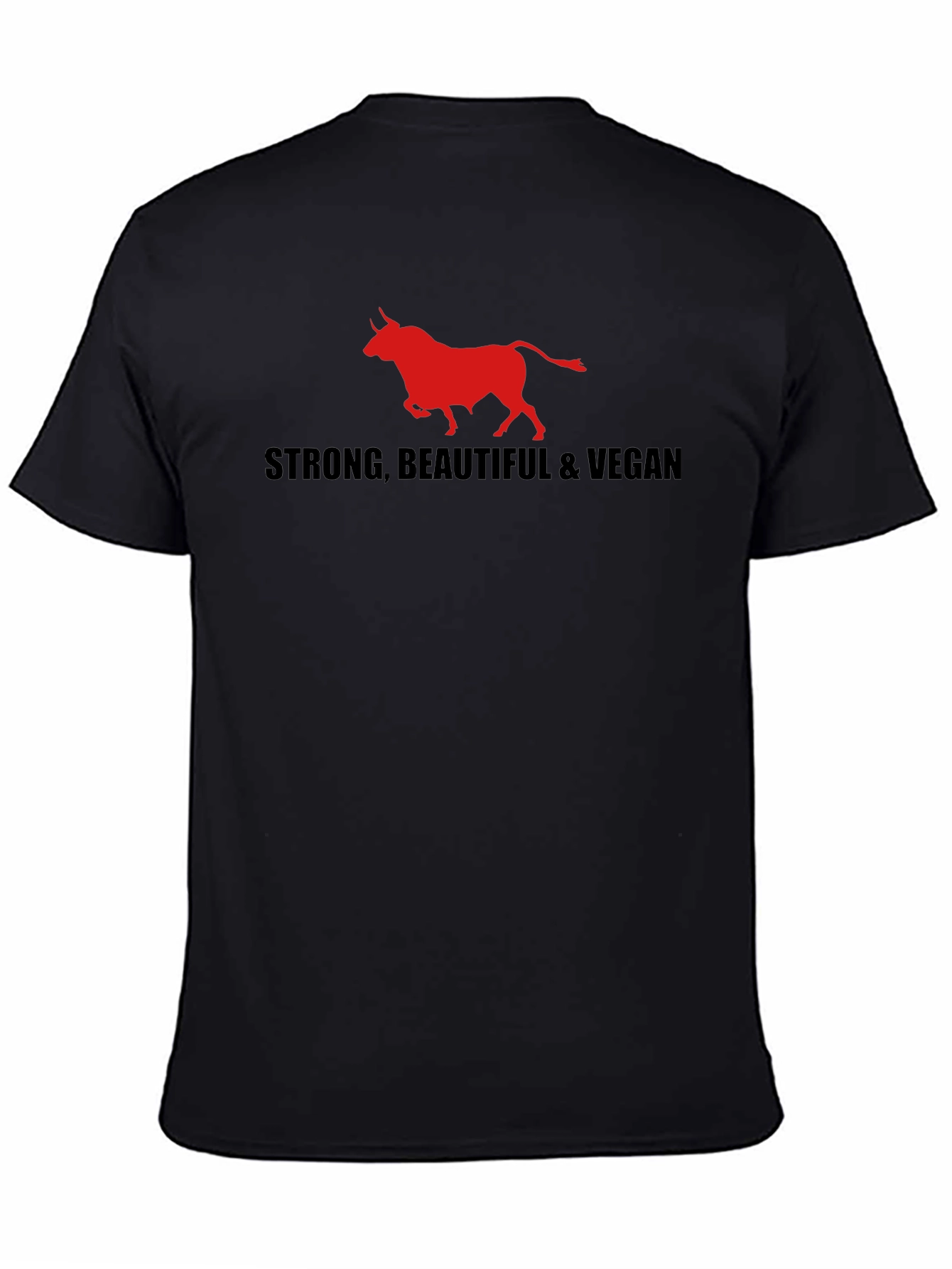 Strong Beautiful & Vegan Bull Graphic Tee