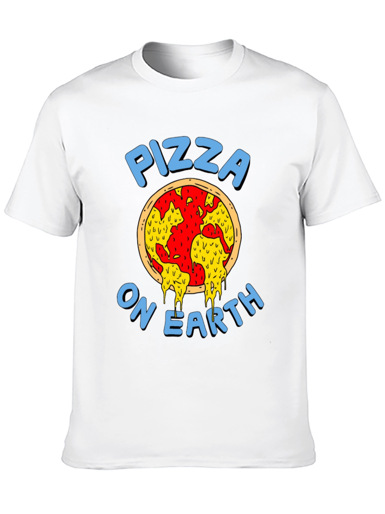 Pizza On Earth Graphic Tee - Foodie T-Shirt
